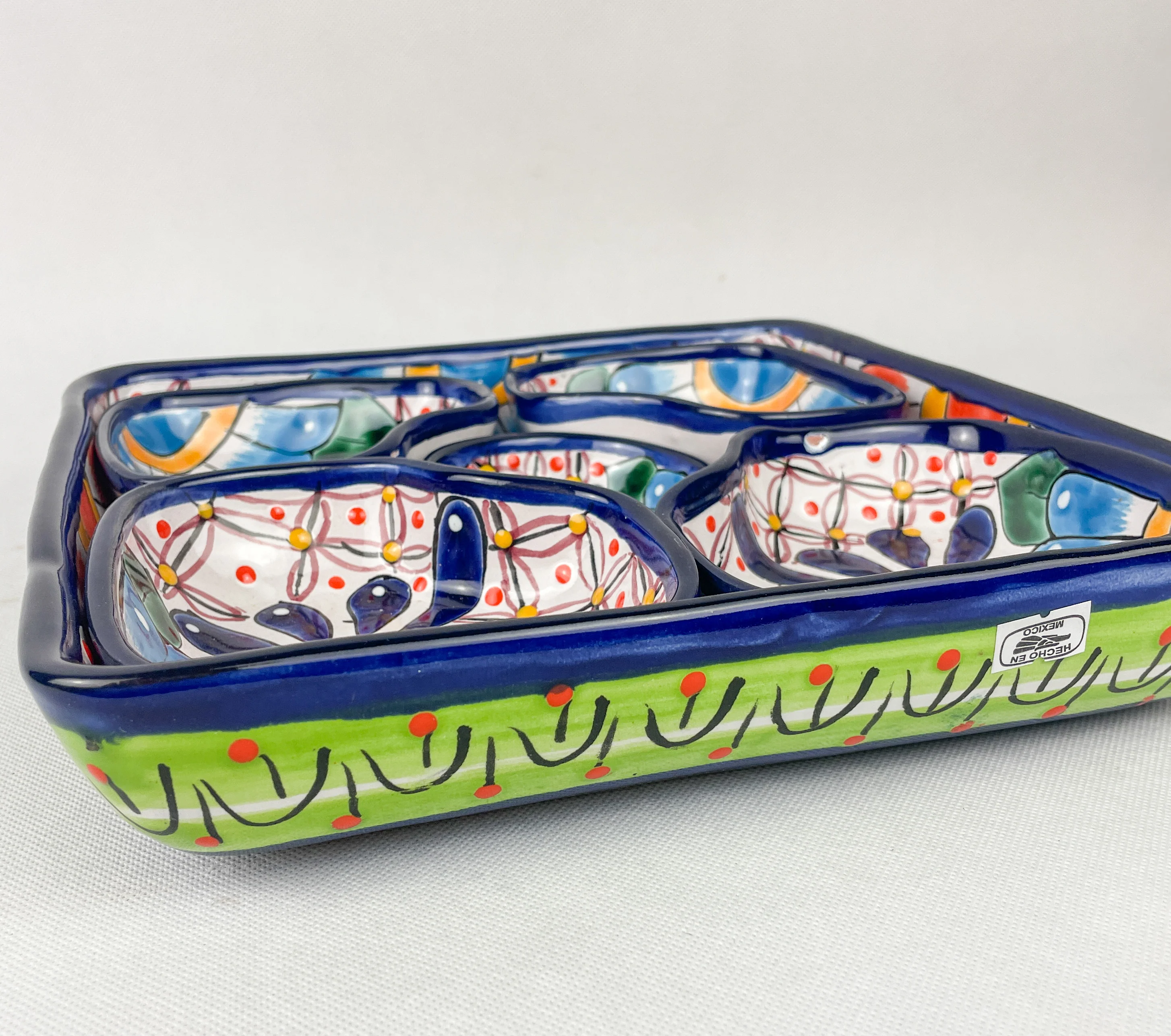 Mexican Tray Talavera Pottery Tray Snack Tray Talavera Tray Mexican Serving Tray Mexican Food Appetizers Mexican Snack Foods - Image 7