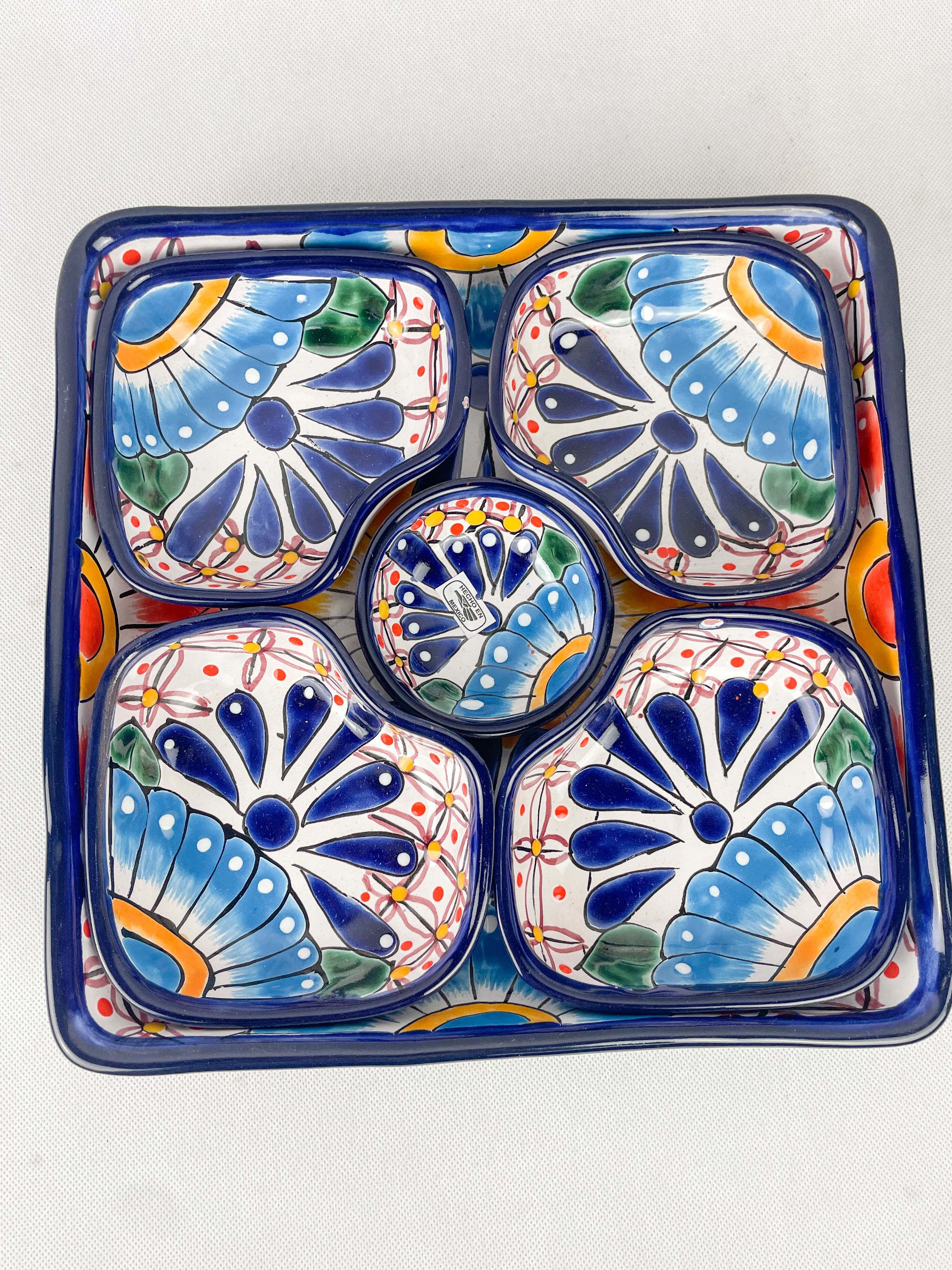 Mexican Tray Talavera Pottery Tray Snack Tray Talavera Tray Mexican Serving Tray Mexican Food Appetizers Mexican Snack Foods - Image 8