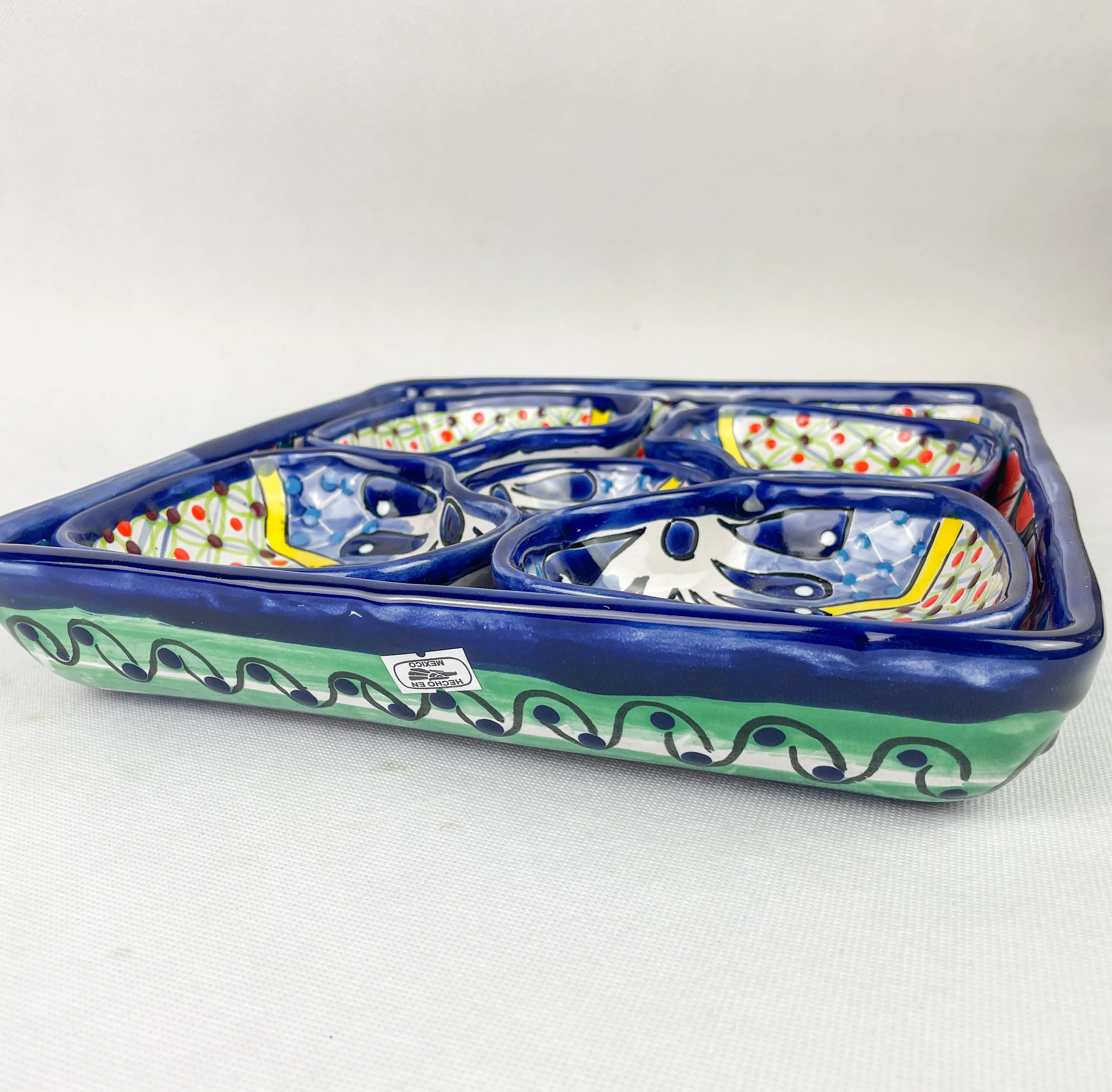 Mexican Tray Talavera Pottery Tray Snack Tray Talavera Tray Mexican Serving Tray Mexican Food Appetizers Mexican Snack Foods - Image 9