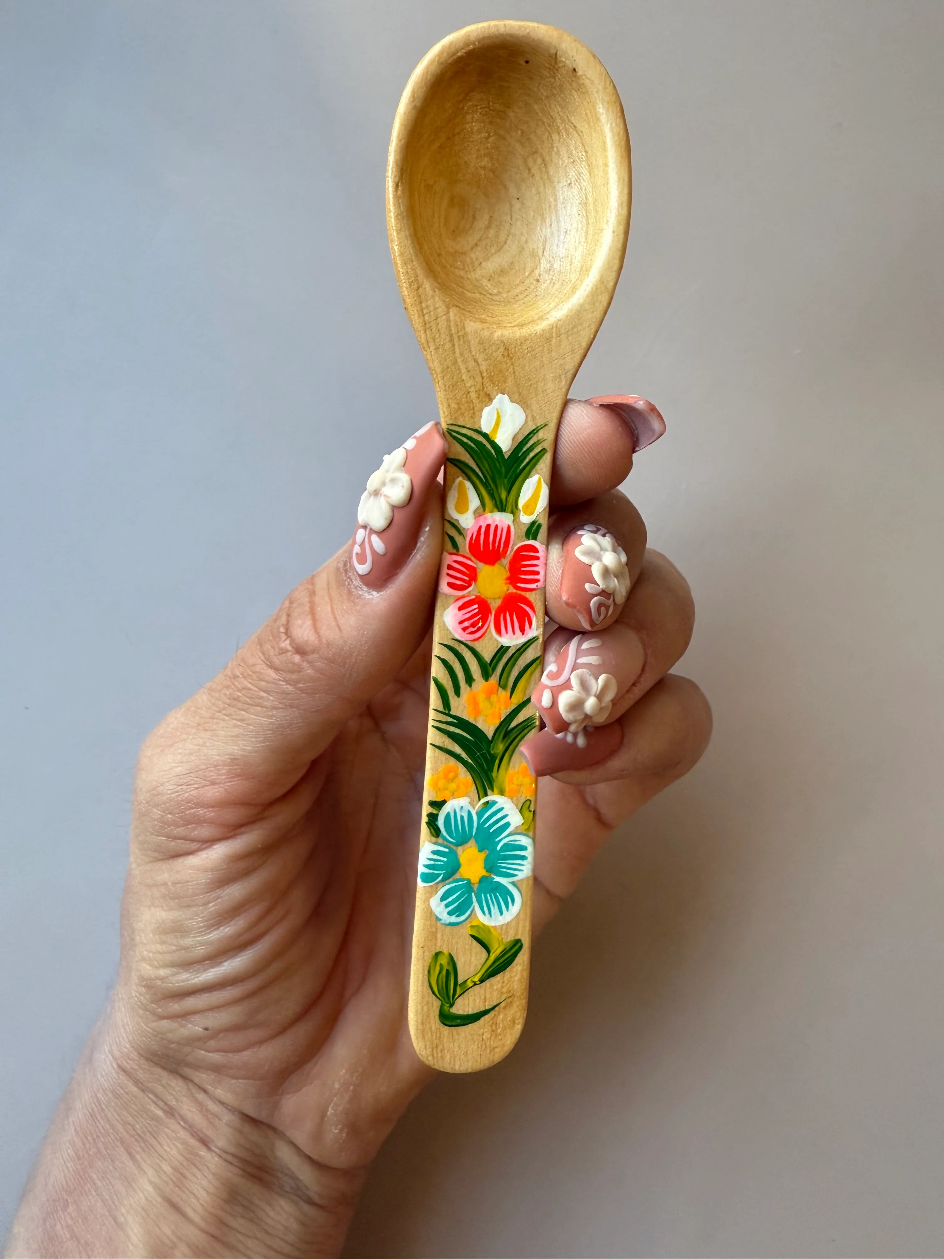 Mexican Spoons Colored Wooden Spoons Cucharas de Madera - Image 13