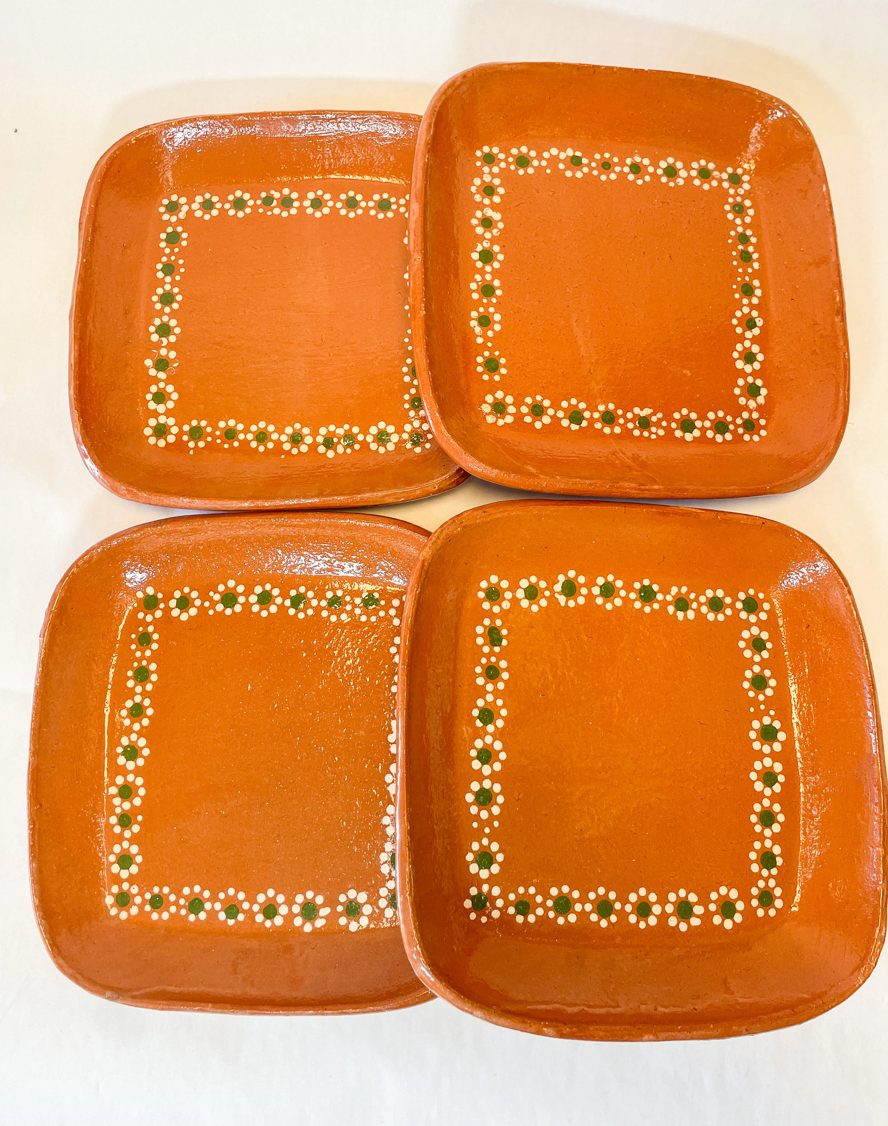 Mexican Plate Clay Set of 4 - Plato Barro - Image 4