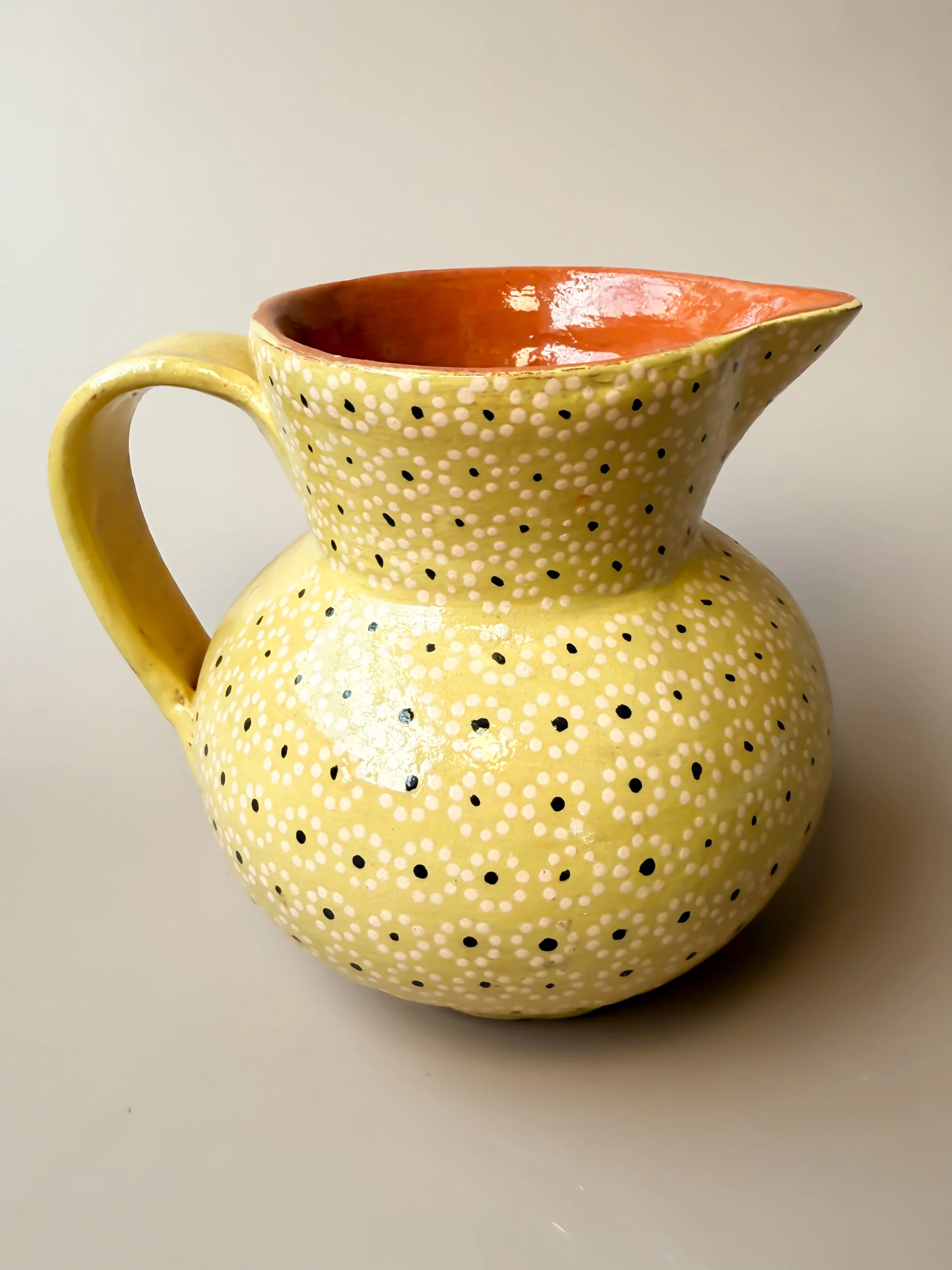 Michoacan Clay Pitcher Jarra de Barro Capula