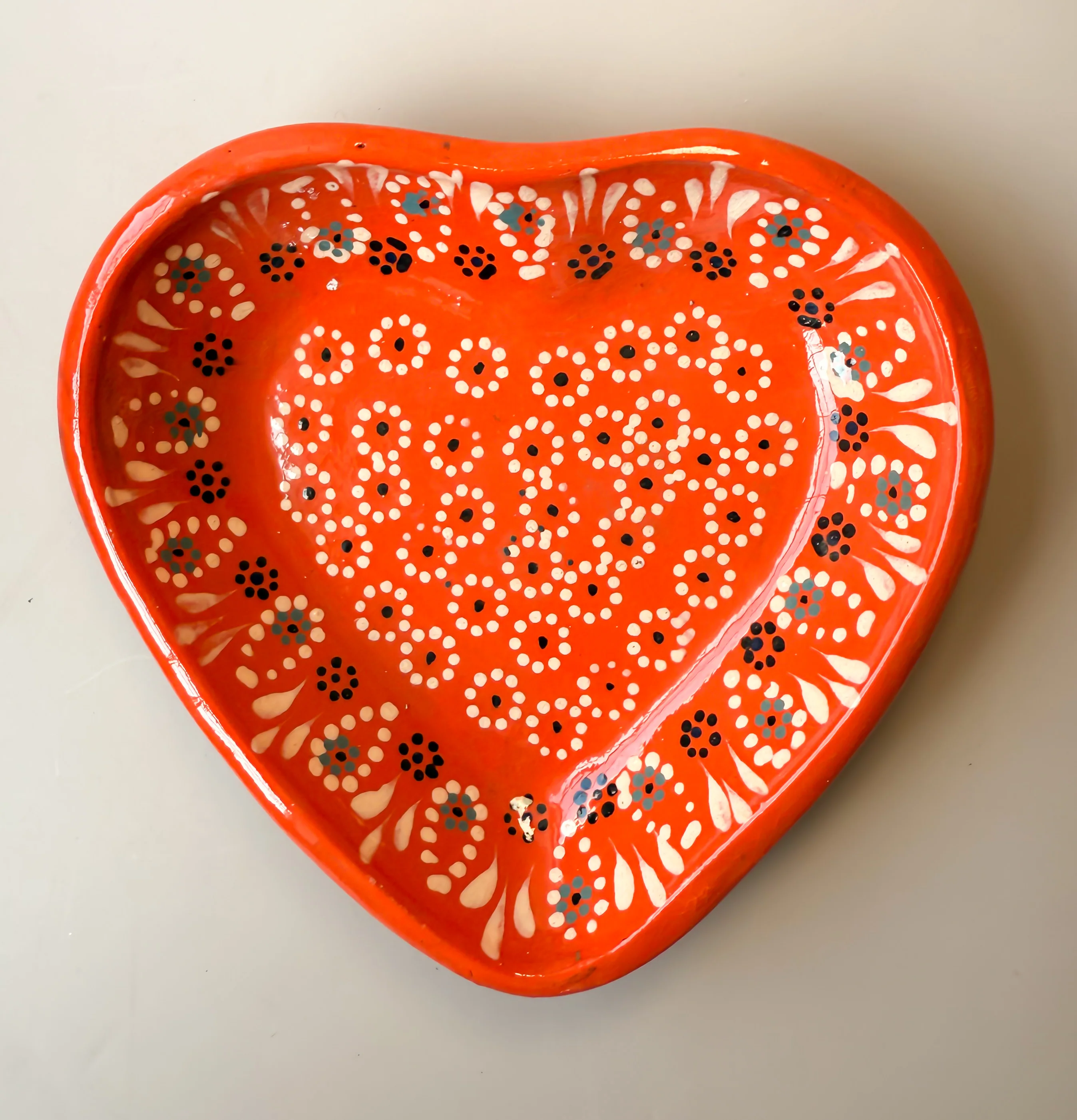 Capulineado Heart Shaped Plate - Plato Corazon Capula - Image 2