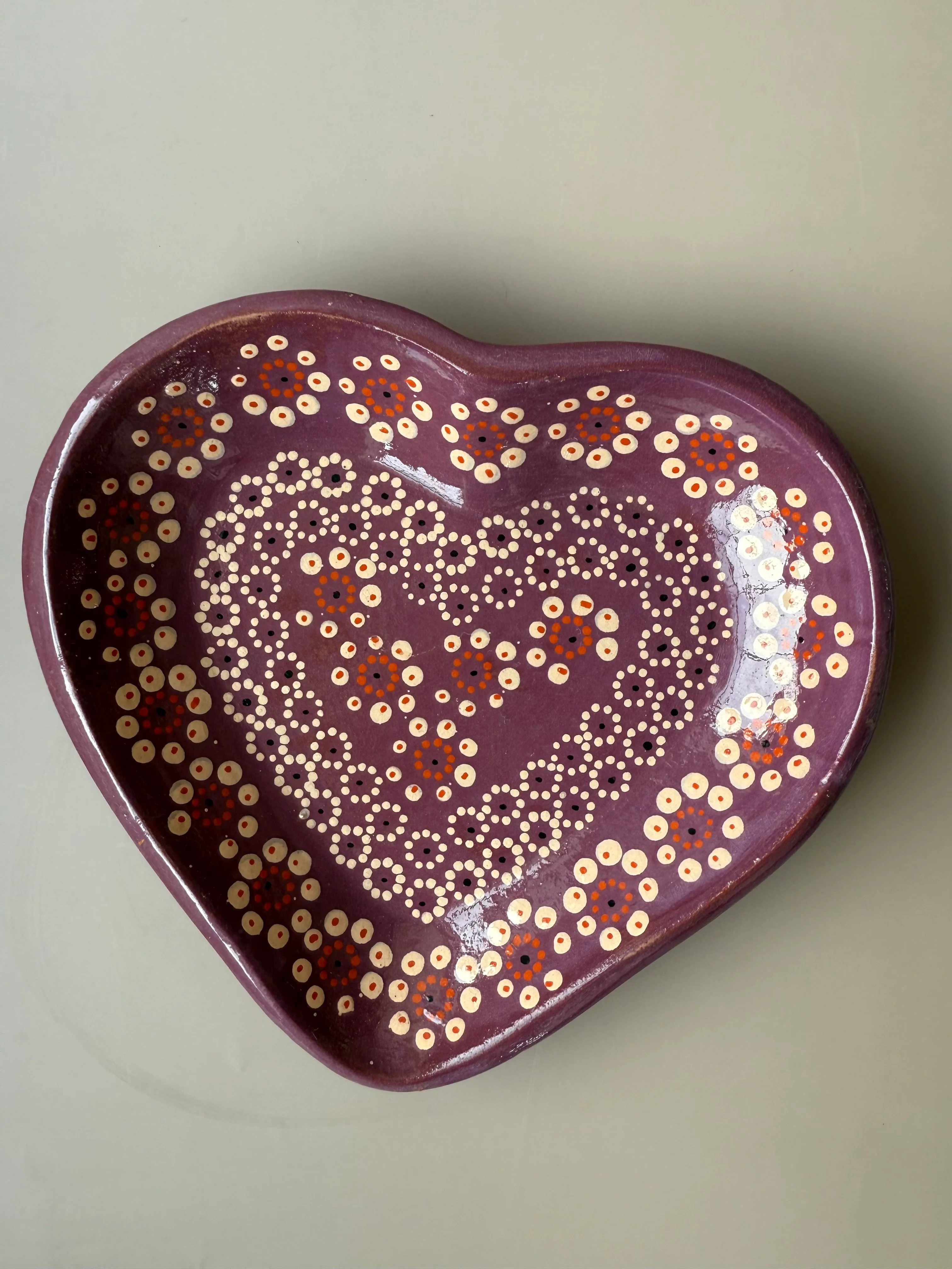 Capulineado Heart Shaped Plate - Plato Corazon Capula - Image 3