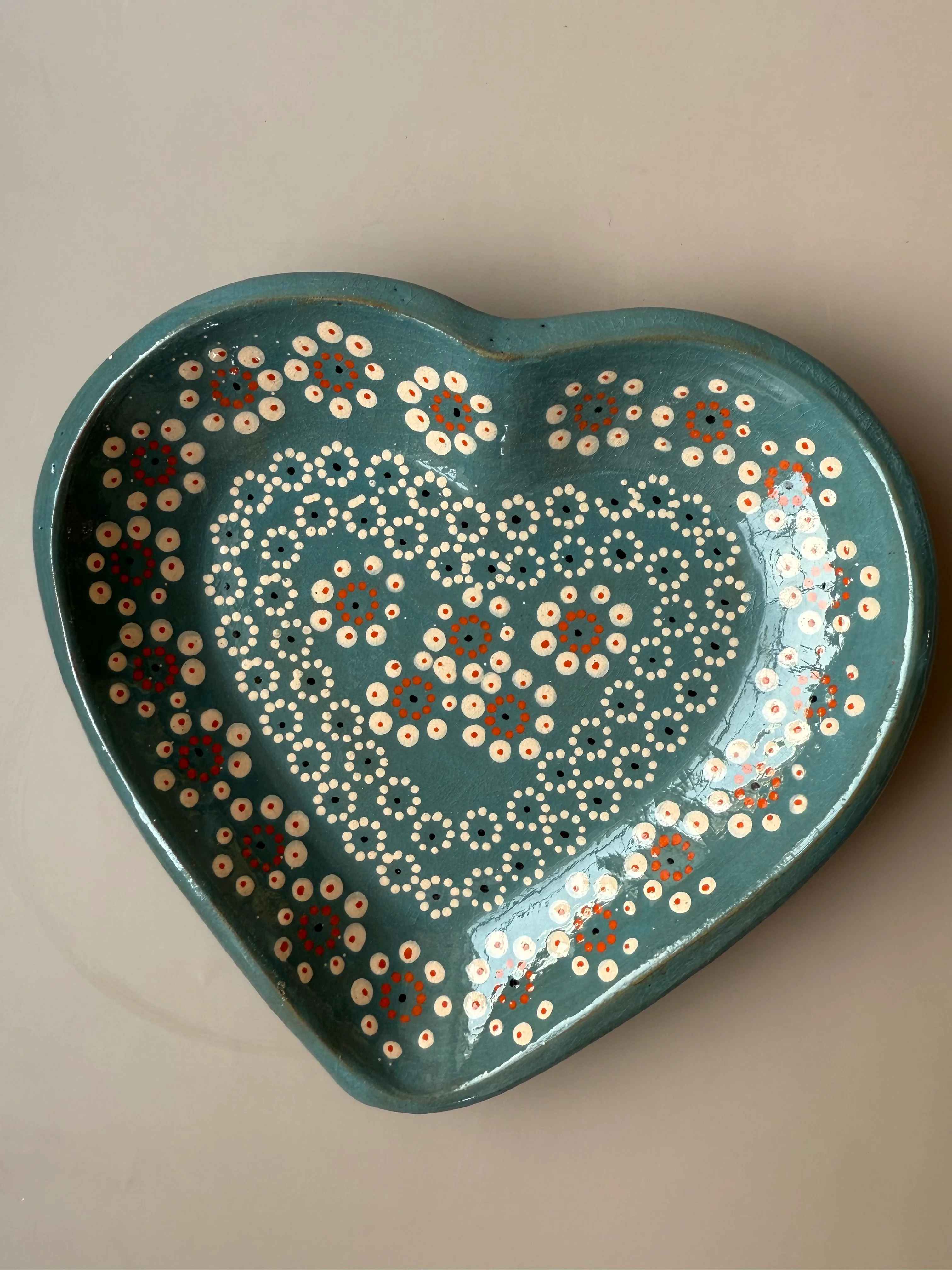 Capulineado Heart Shaped Plate - Plato Corazon Capula - Image 5