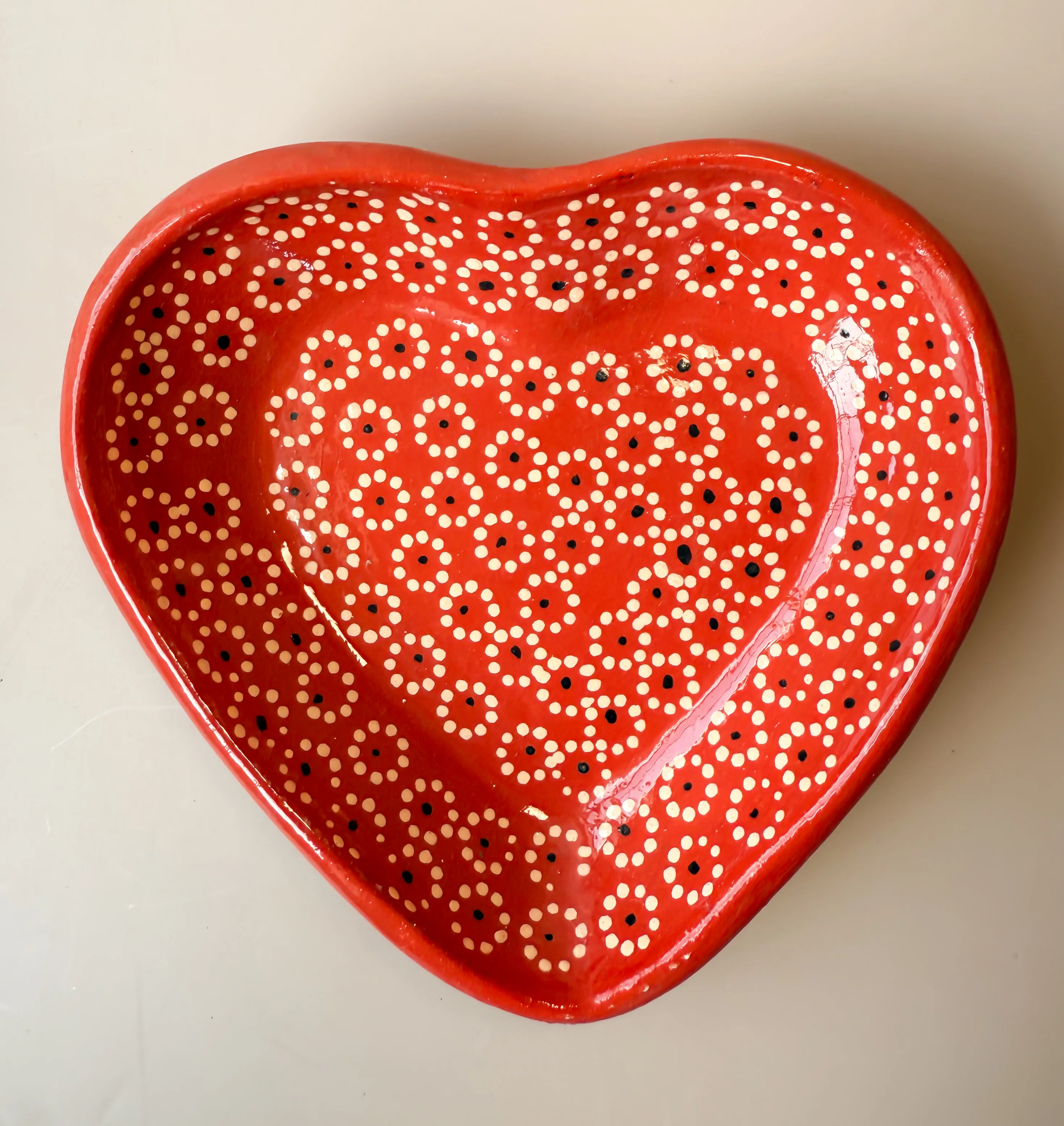 Capulineado Heart Shaped Plate - Plato Corazon Capula - Image 8