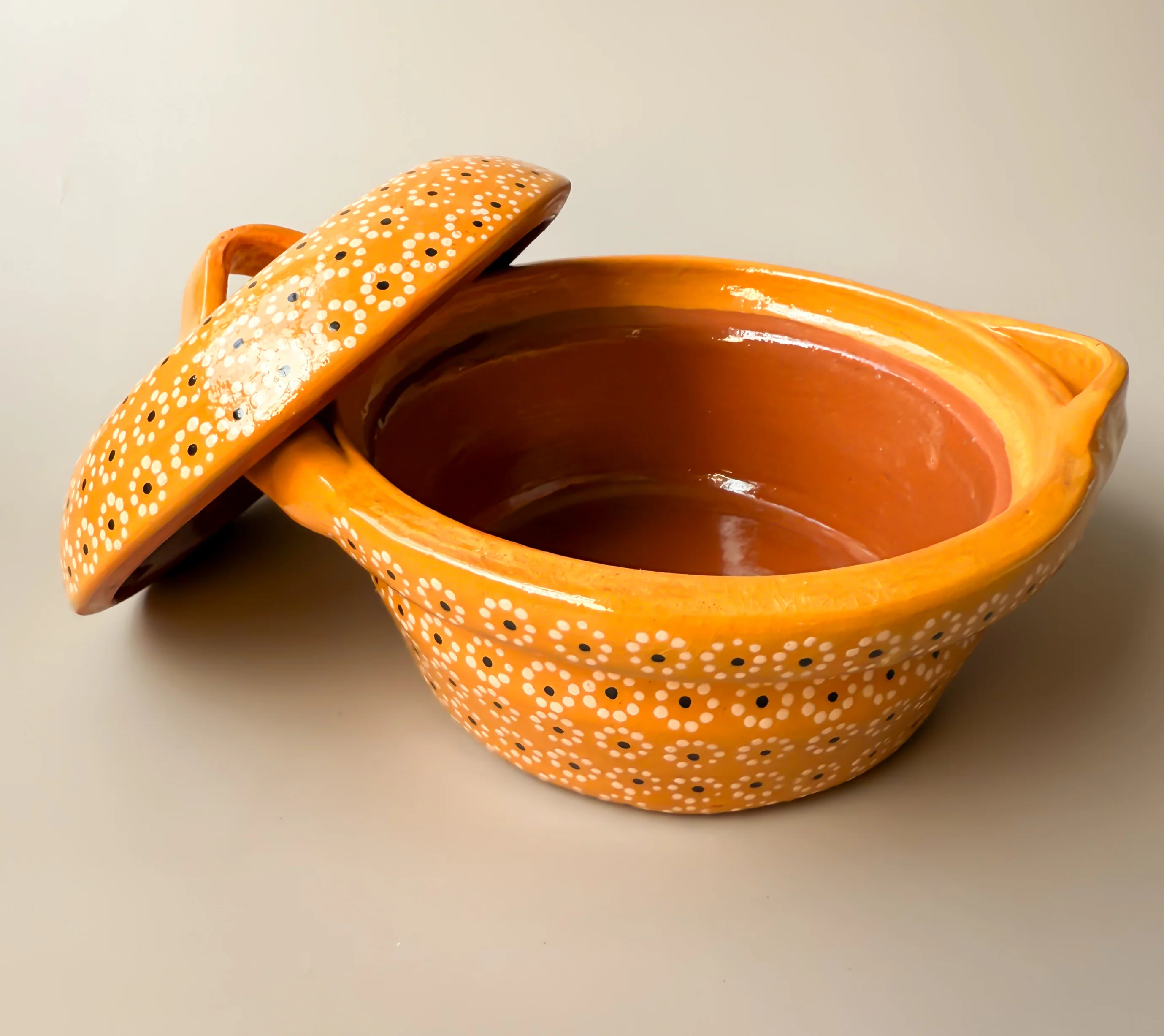 Michoacan Capulineado Clay Small Cazuelas - Cazuelitas De Barro - Image 11