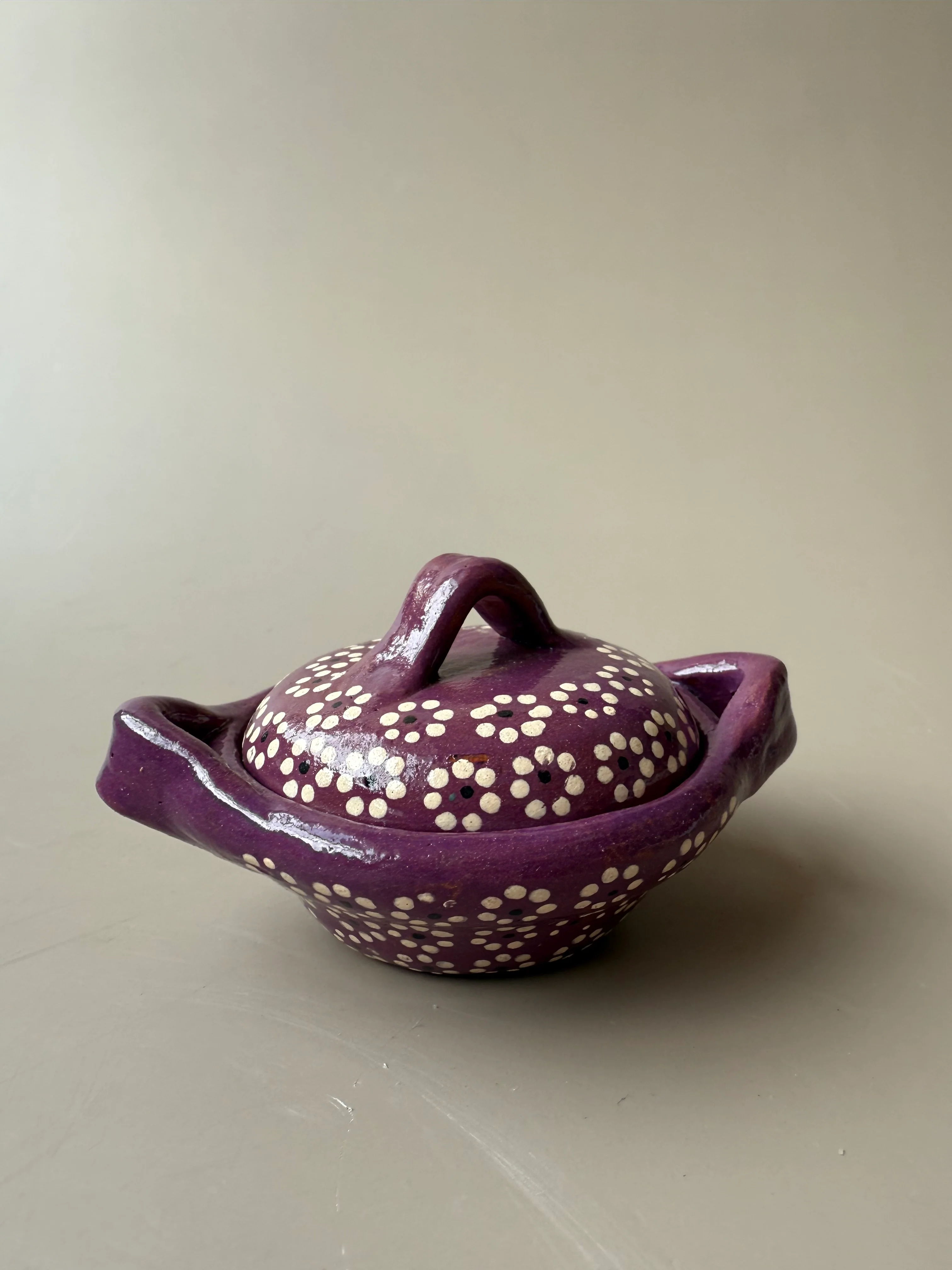 Michoacan Capulineado Clay Small Cazuelas - Cazuelitas De Barro - Image 4