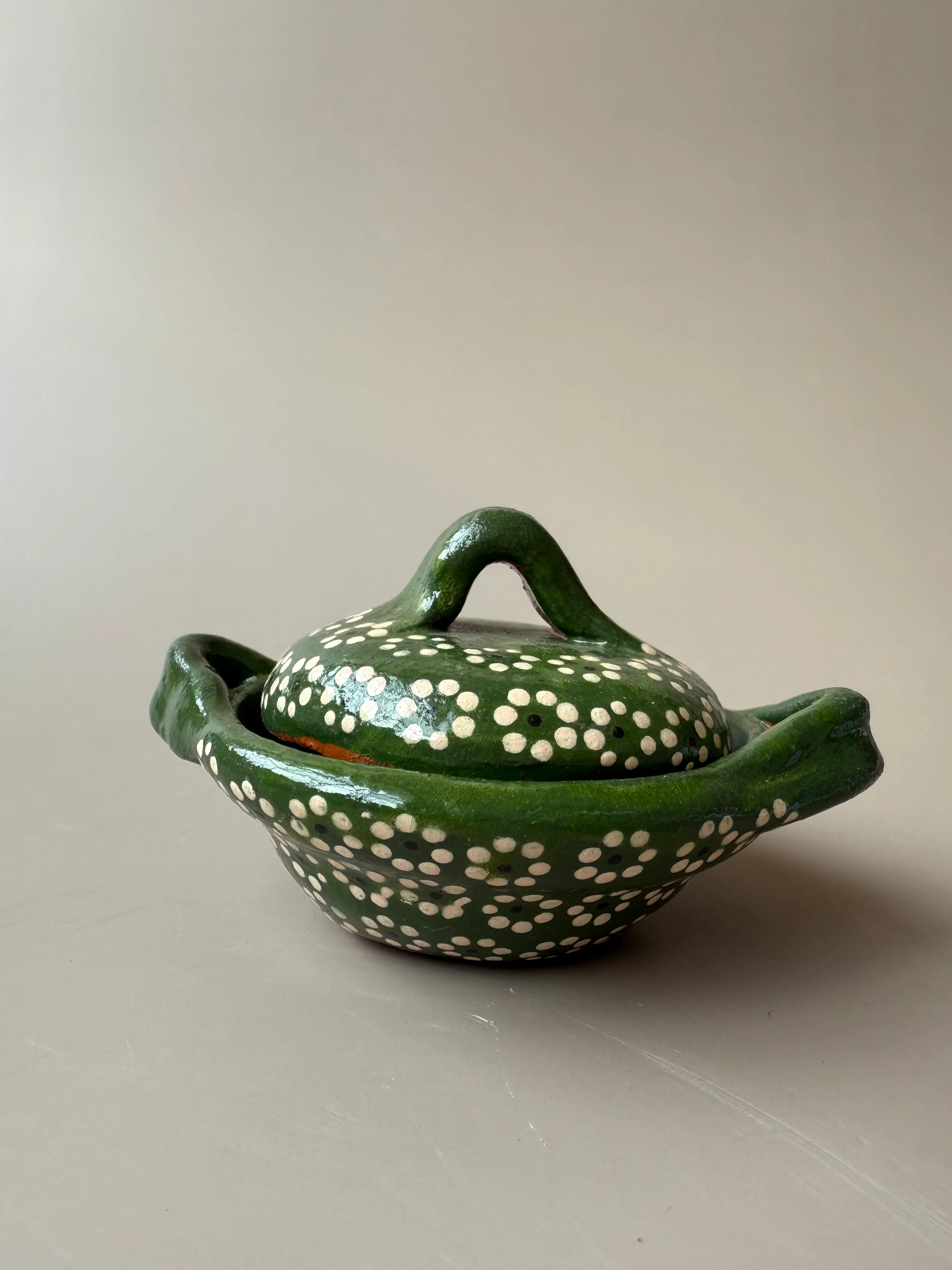 Michoacan Capulineado Clay Small Cazuelas - Cazuelitas De Barro - Image 5