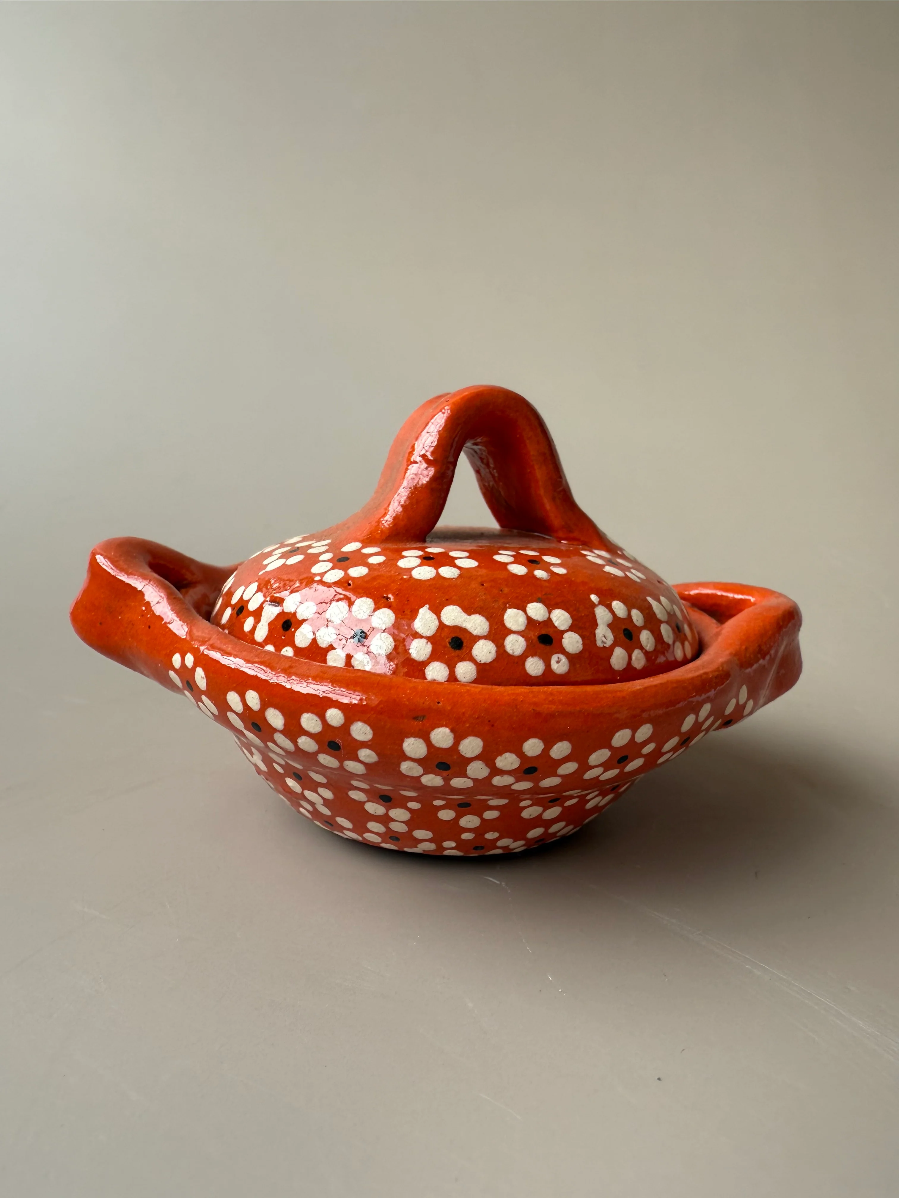 Michoacan Capulineado Clay Small Cazuelas - Cazuelitas De Barro - Image 6