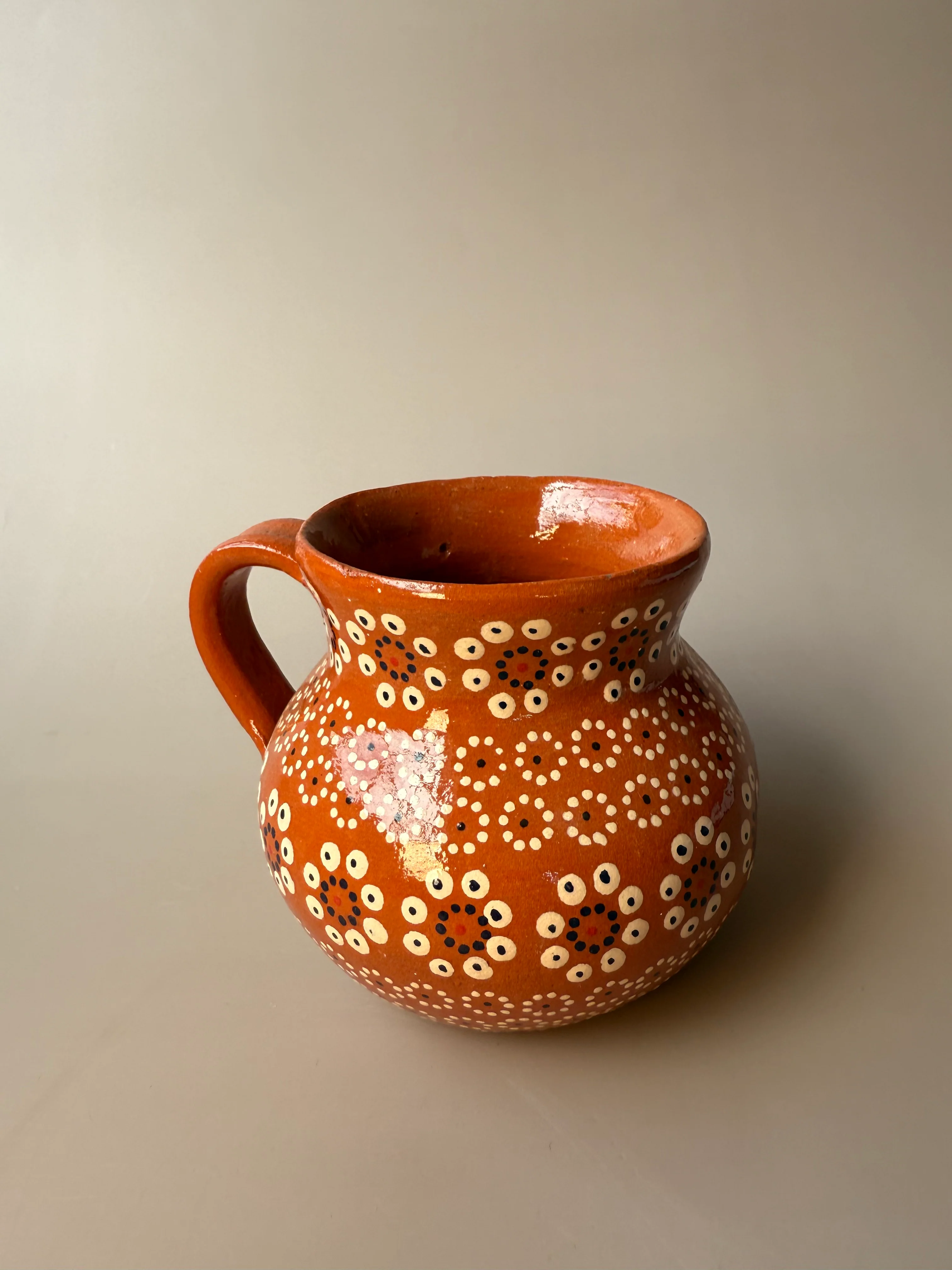 Michoacan Mexican Clay Mugs Set of 2 Capula Design Mugs Clay Mugs - Image 6