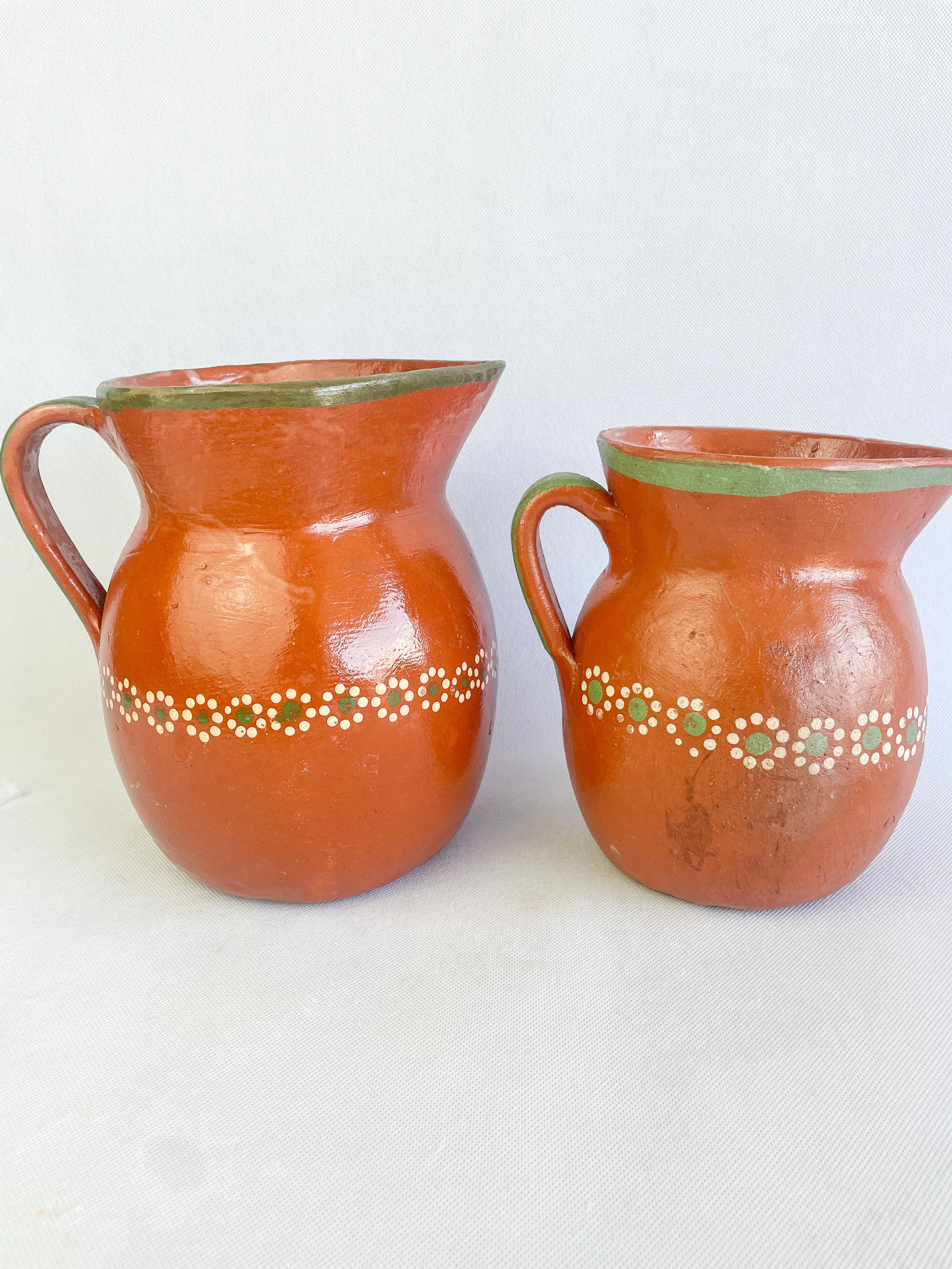 Michoacan Mexican Clay Pitcher Jarra de Barro Lead Free - Image 6