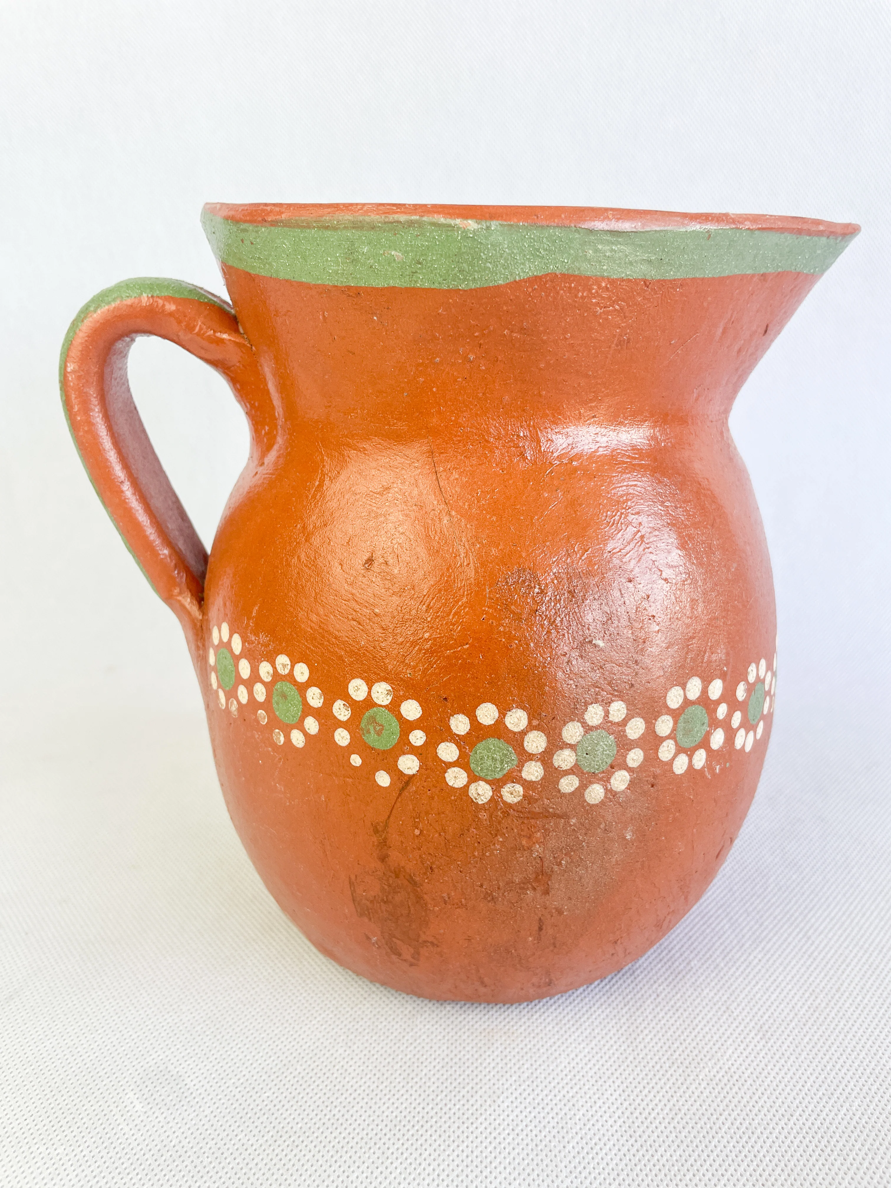 Michoacan Mexican Clay Pitcher Jarra de Barro Lead Free - Image 7