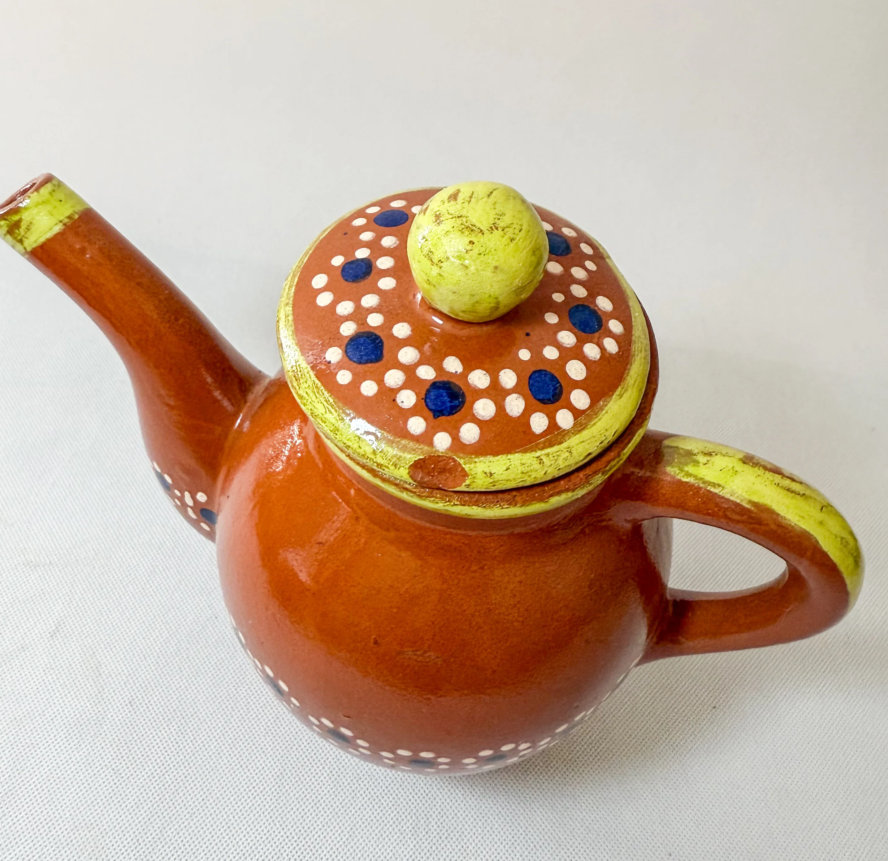 Traditional Mexican Tea Pot Set 16pc - Juego de Te Barro - Image 15