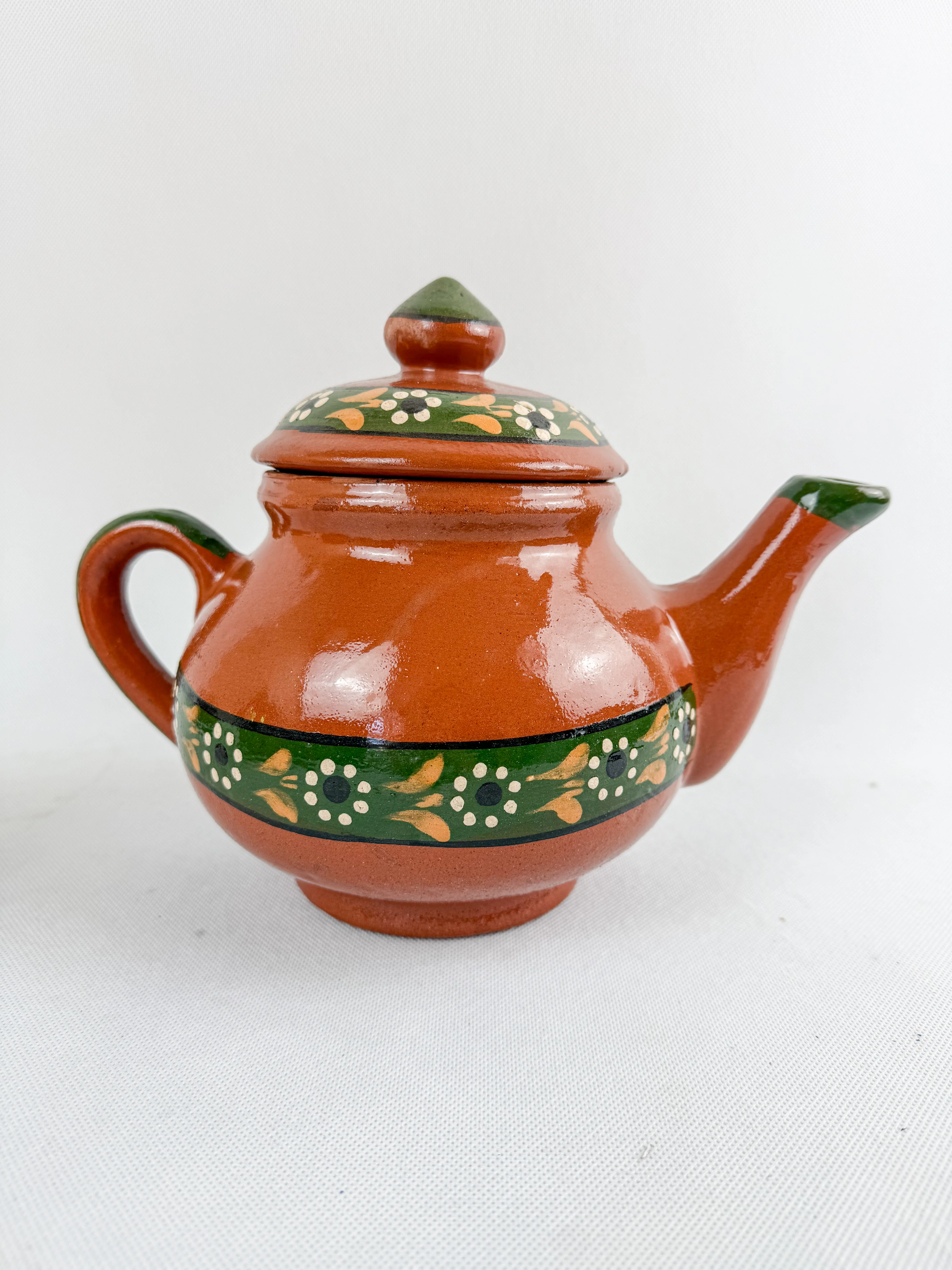 Traditional Mexican Tea Pot Set 16pc - Juego de Te Barro - Image 9