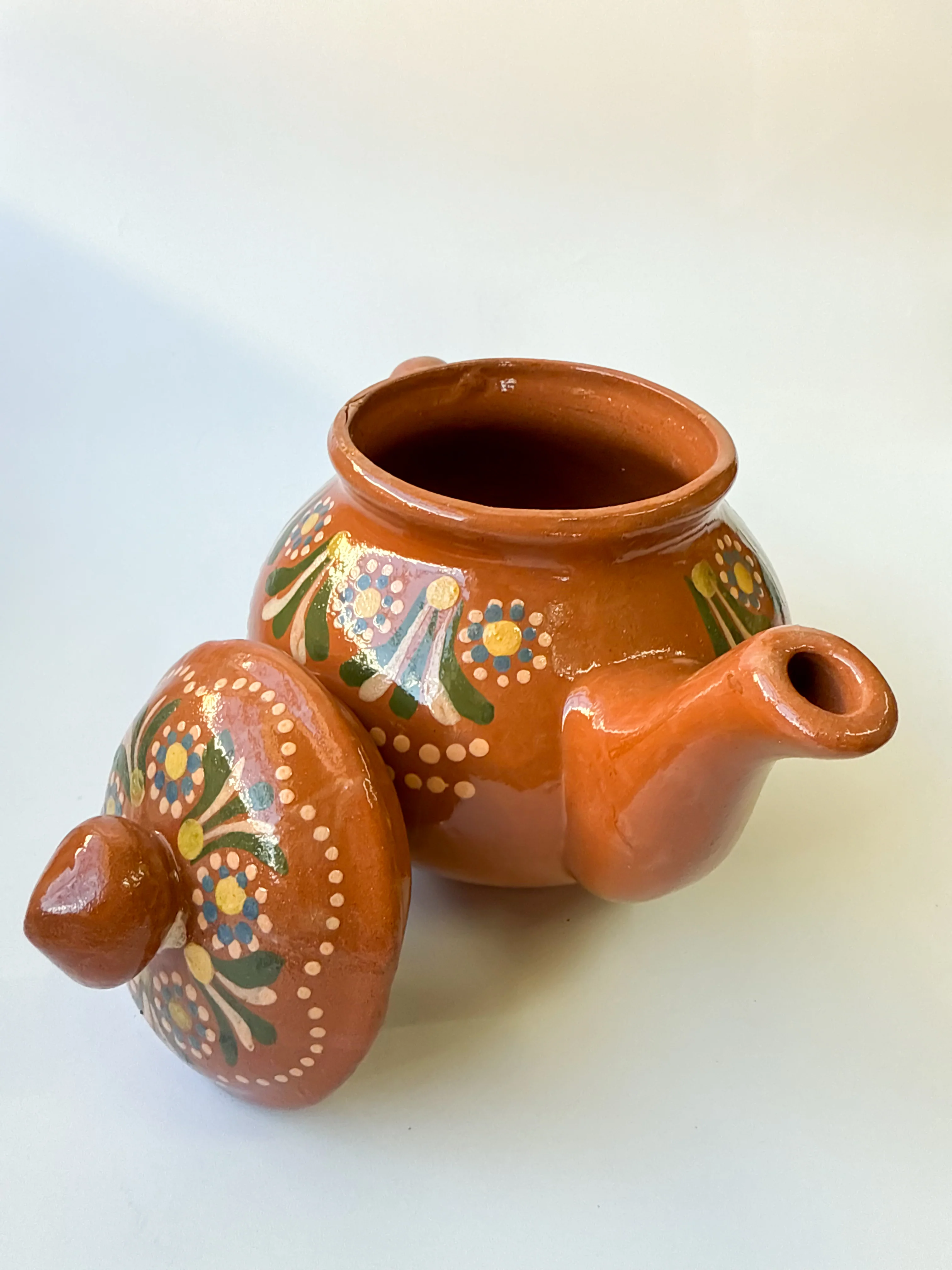 Michoacan Clay Tea Pot Kettle- Tetera de Barro - Image 12
