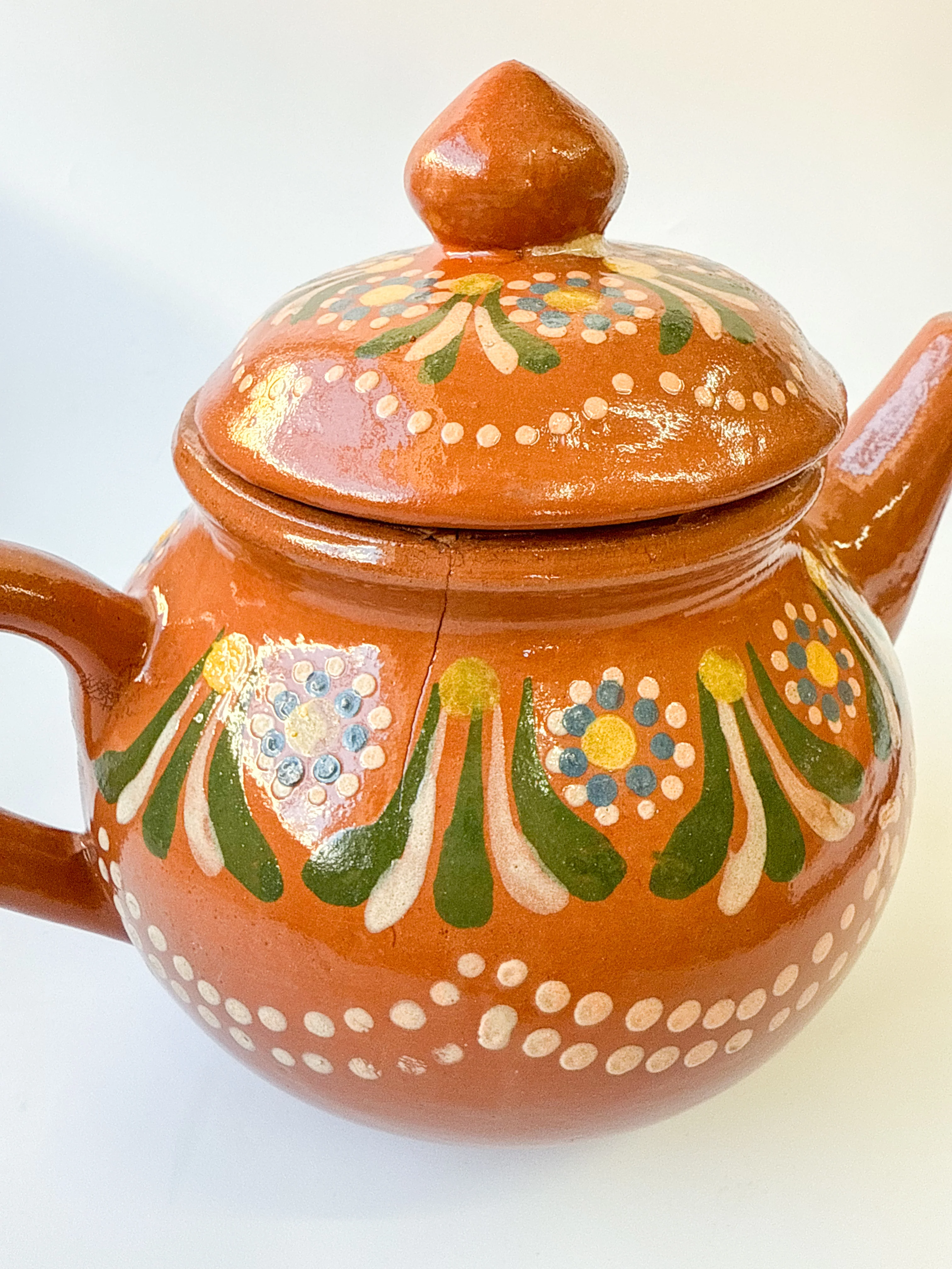 Michoacan Clay Tea Pot Kettle- Tetera de Barro - Image 14