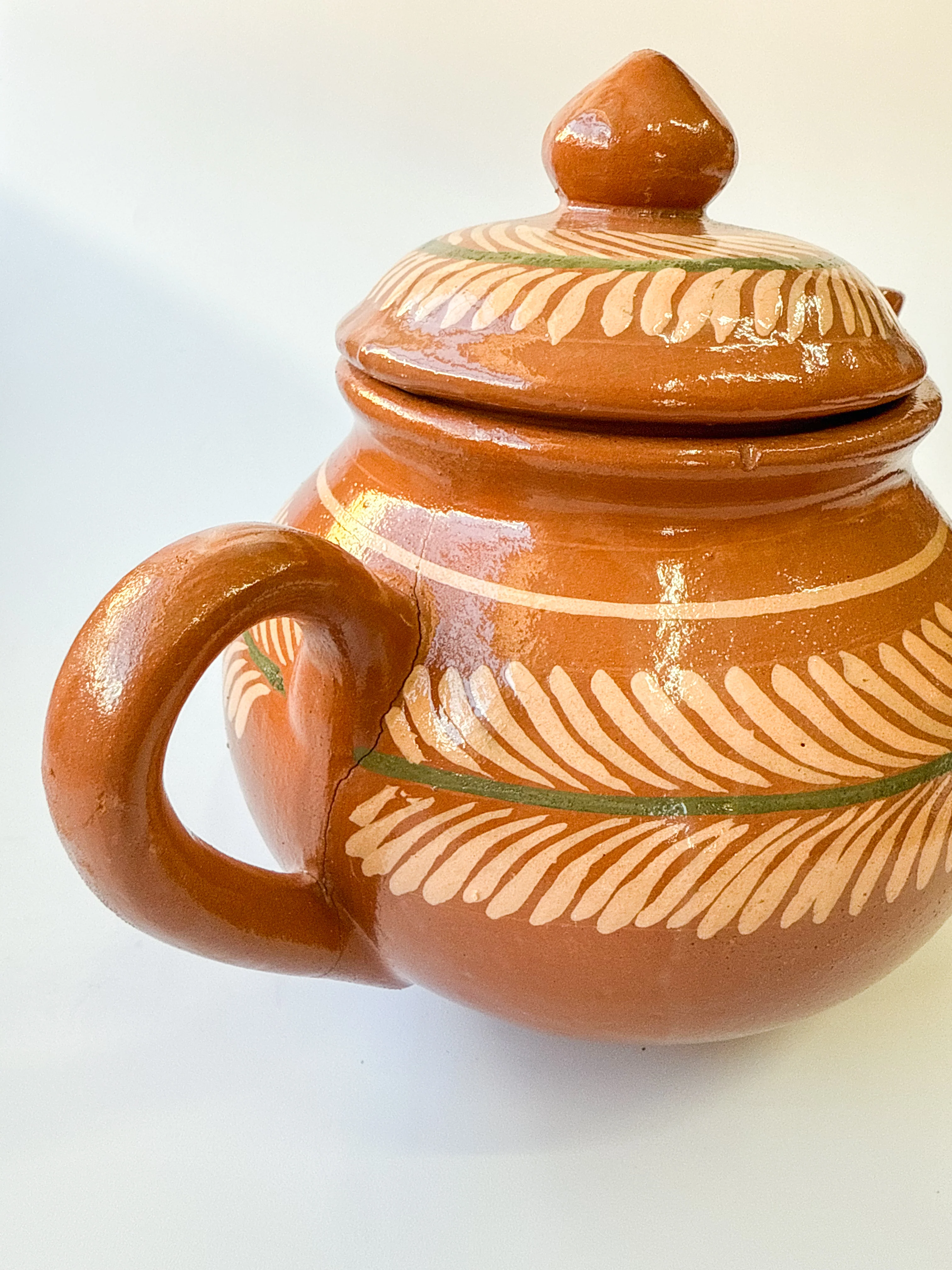 Michoacan Clay Tea Pot Kettle- Tetera de Barro - Image 4