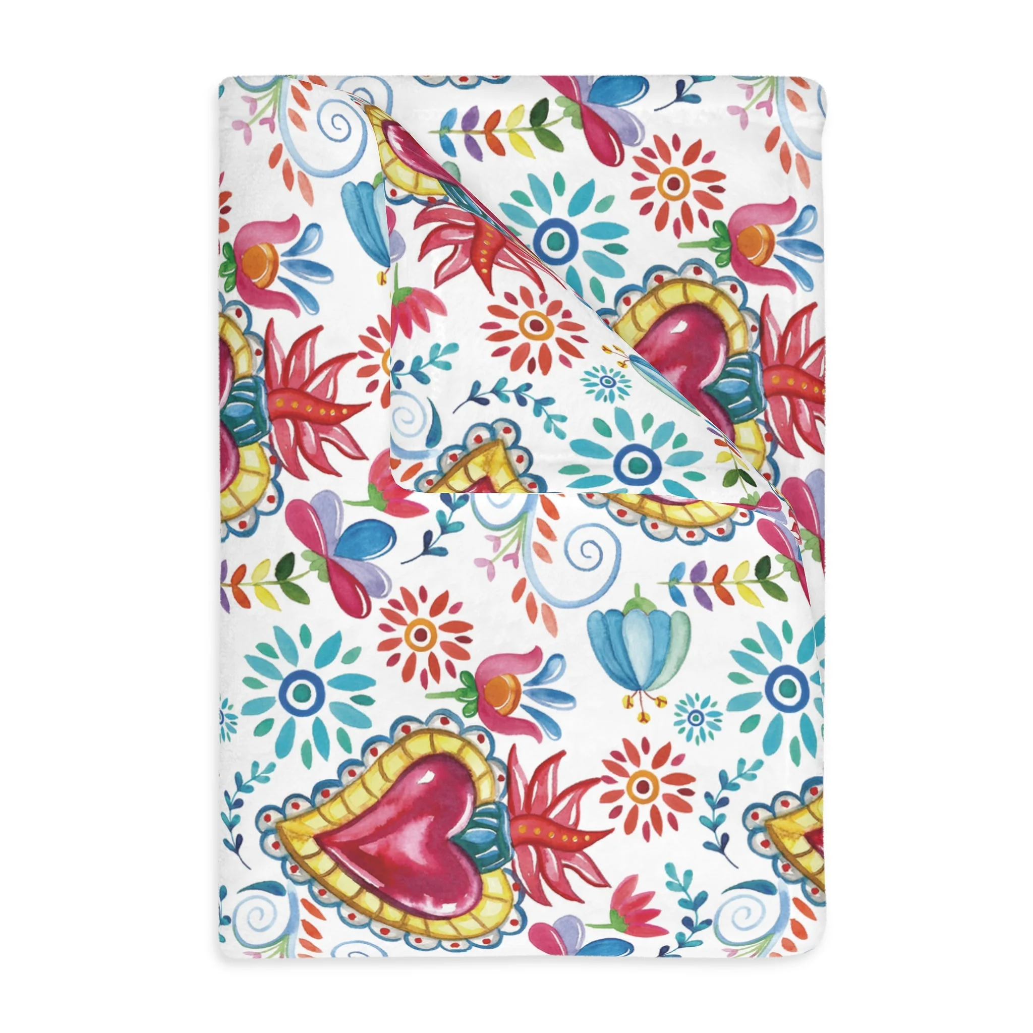 Sacred Hearts Soft Blanket - Cobija Corazones 60x80 - Image 3