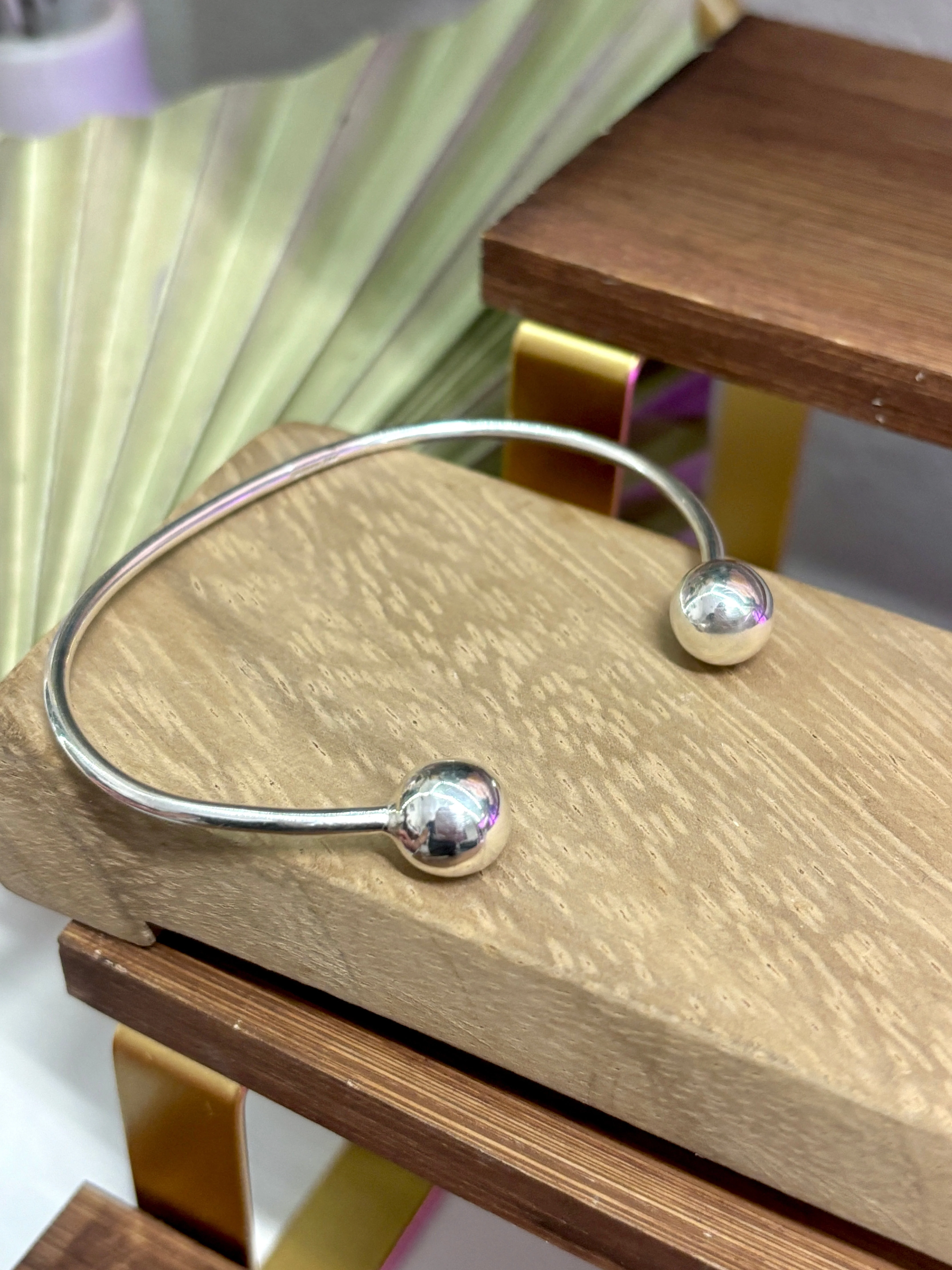 925 Sterling Silver Cuff Bracelet - Pulsera de plata Minimalista