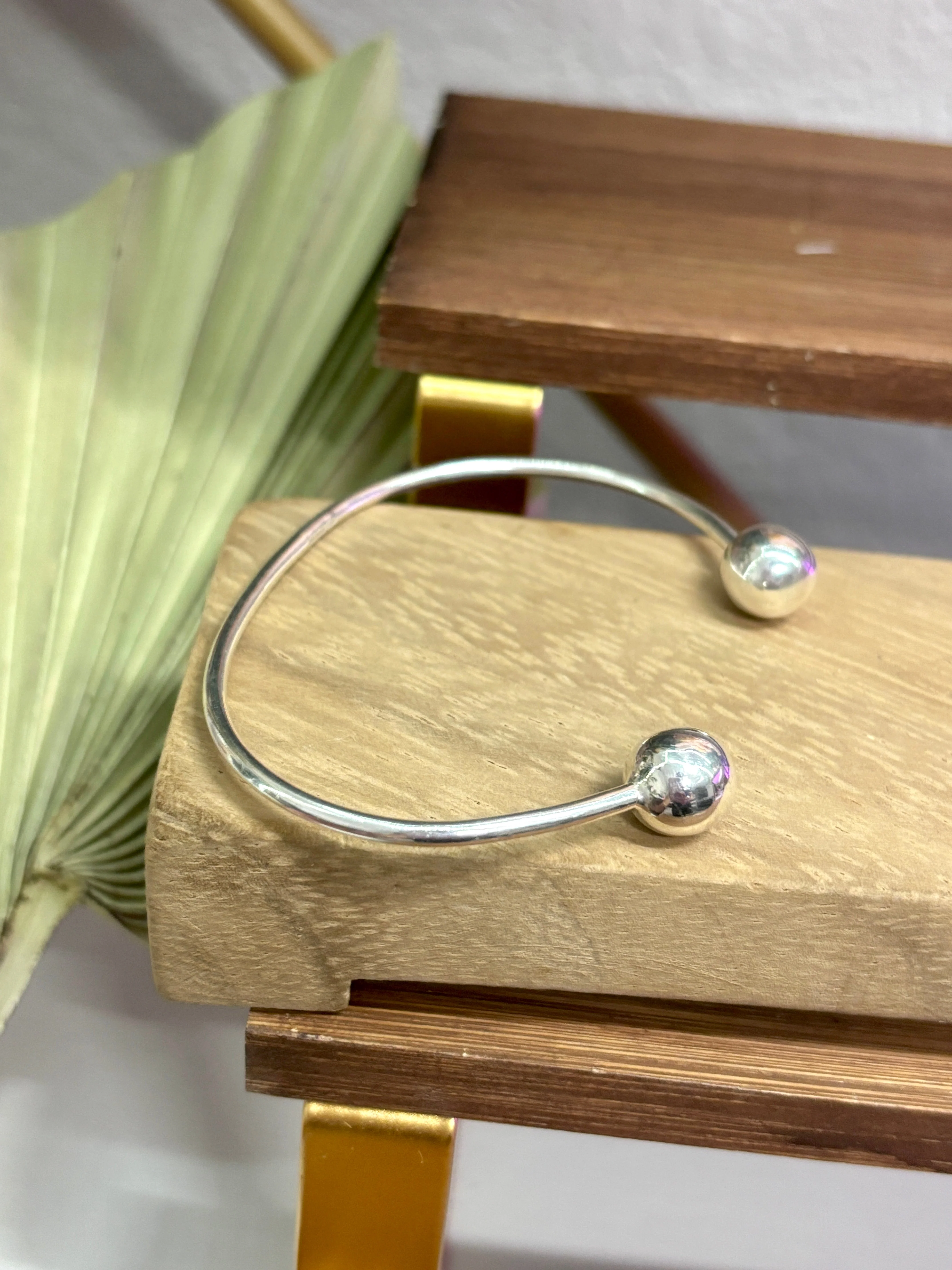 925 Sterling Silver Cuff Bracelet - Pulsera de plata Minimalista - Image 2
