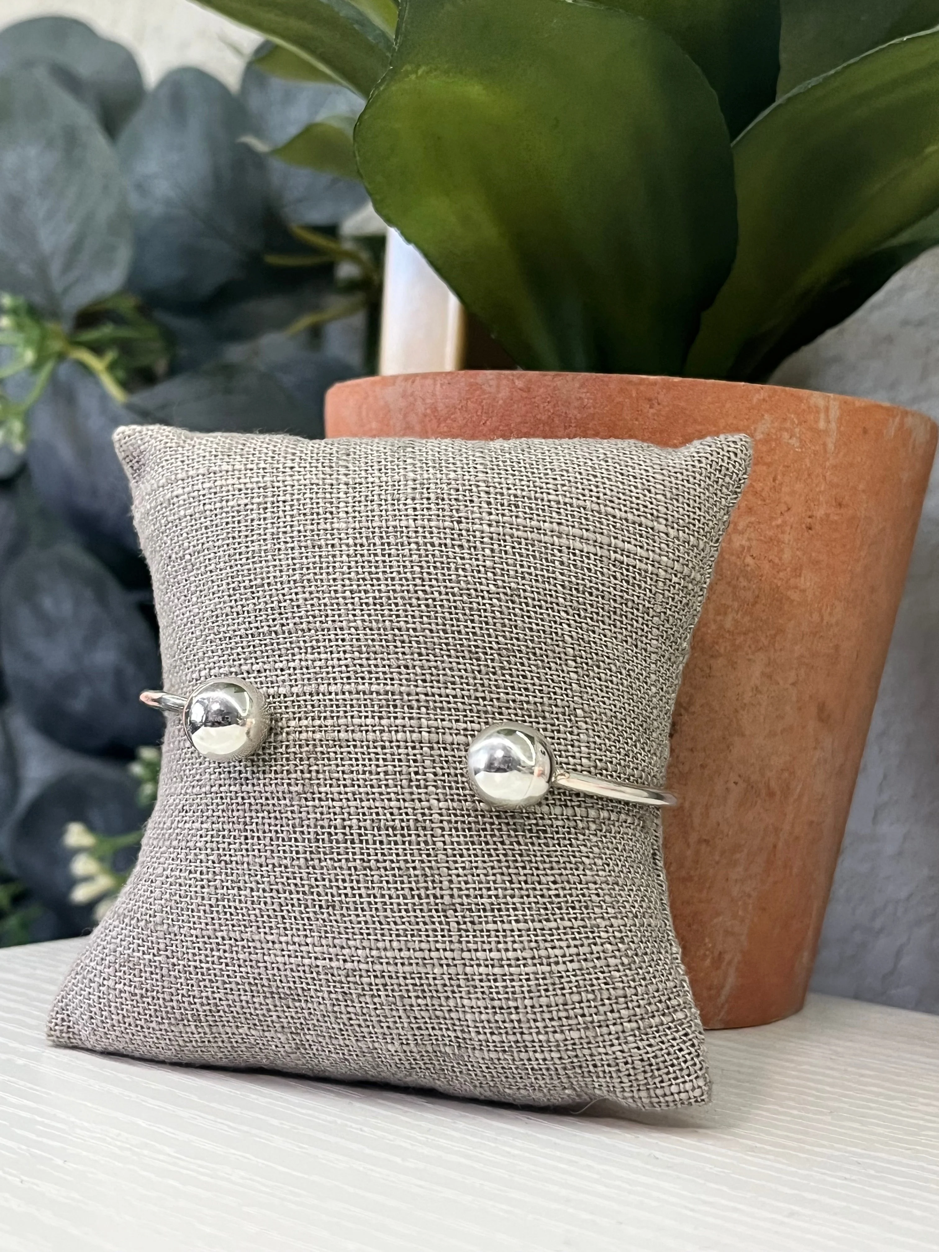 925 Sterling Silver Cuff Bracelet - Pulsera de plata Minimalista - Image 3
