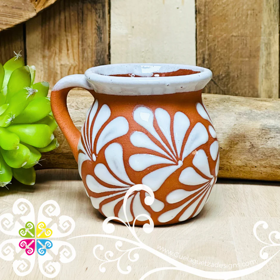 Natural/White Espiga Bola Pitcher Set - 4 Mugs - Image 5