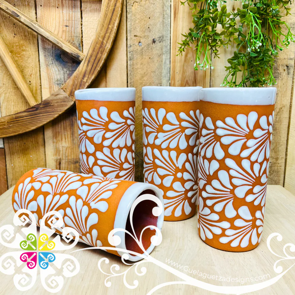 Natural/White Espiga Pato Pitcher Set - 4 Cups - Image 3