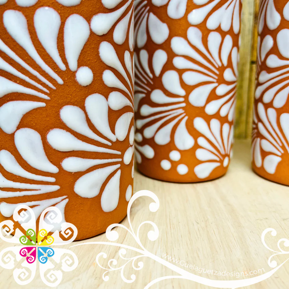 Natural/White Espiga Pato Pitcher Set - 4 Cups - Image 6