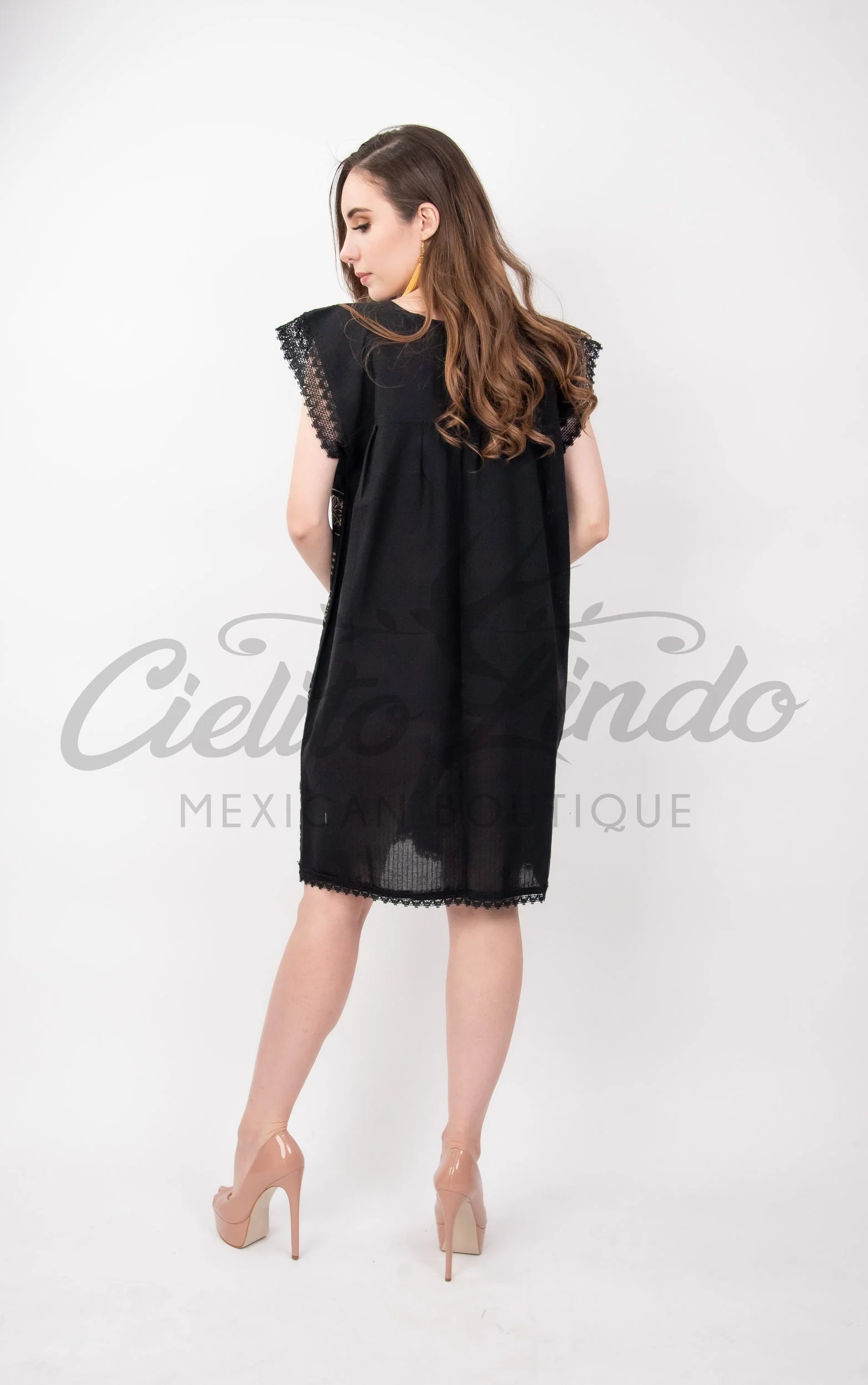 Oaxaca Black Loomed Dress - Image 2