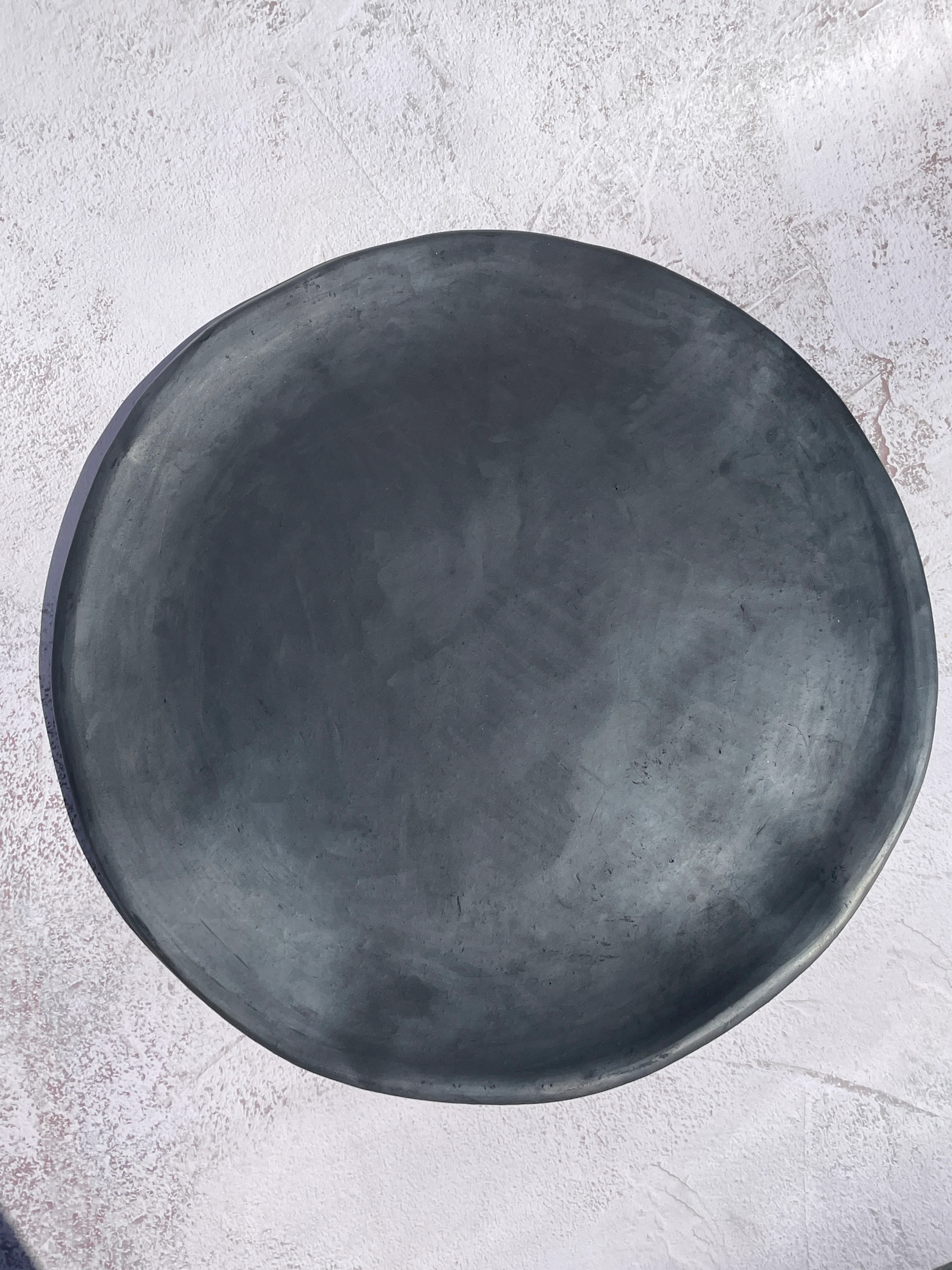 Oaxaca Black Clay Plate 13” - Plato Barro Negro - Image 3