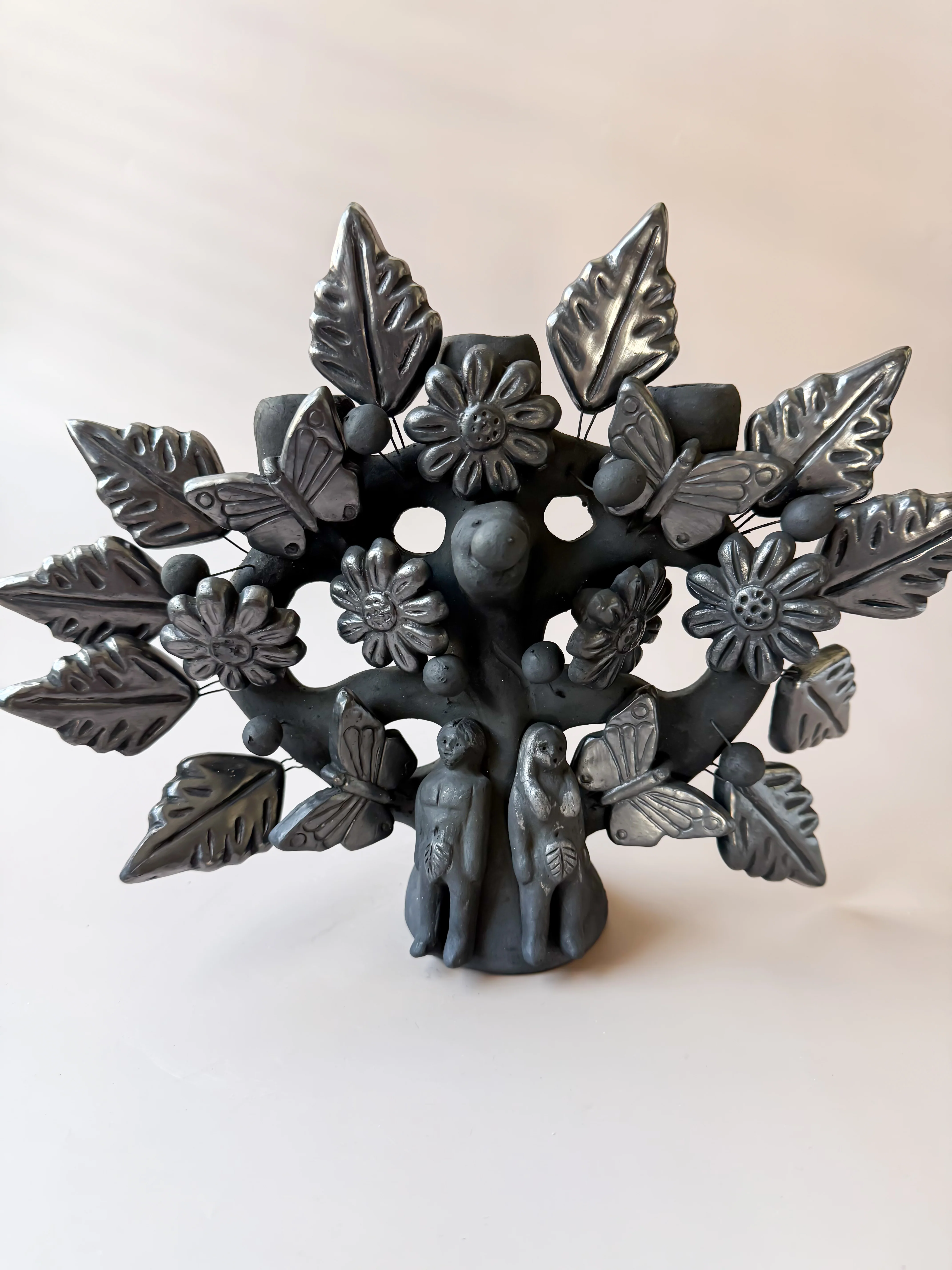 Oaxaca Black Clay Tree Of Life - Arbor de la Vida Barro Negro - Image 3