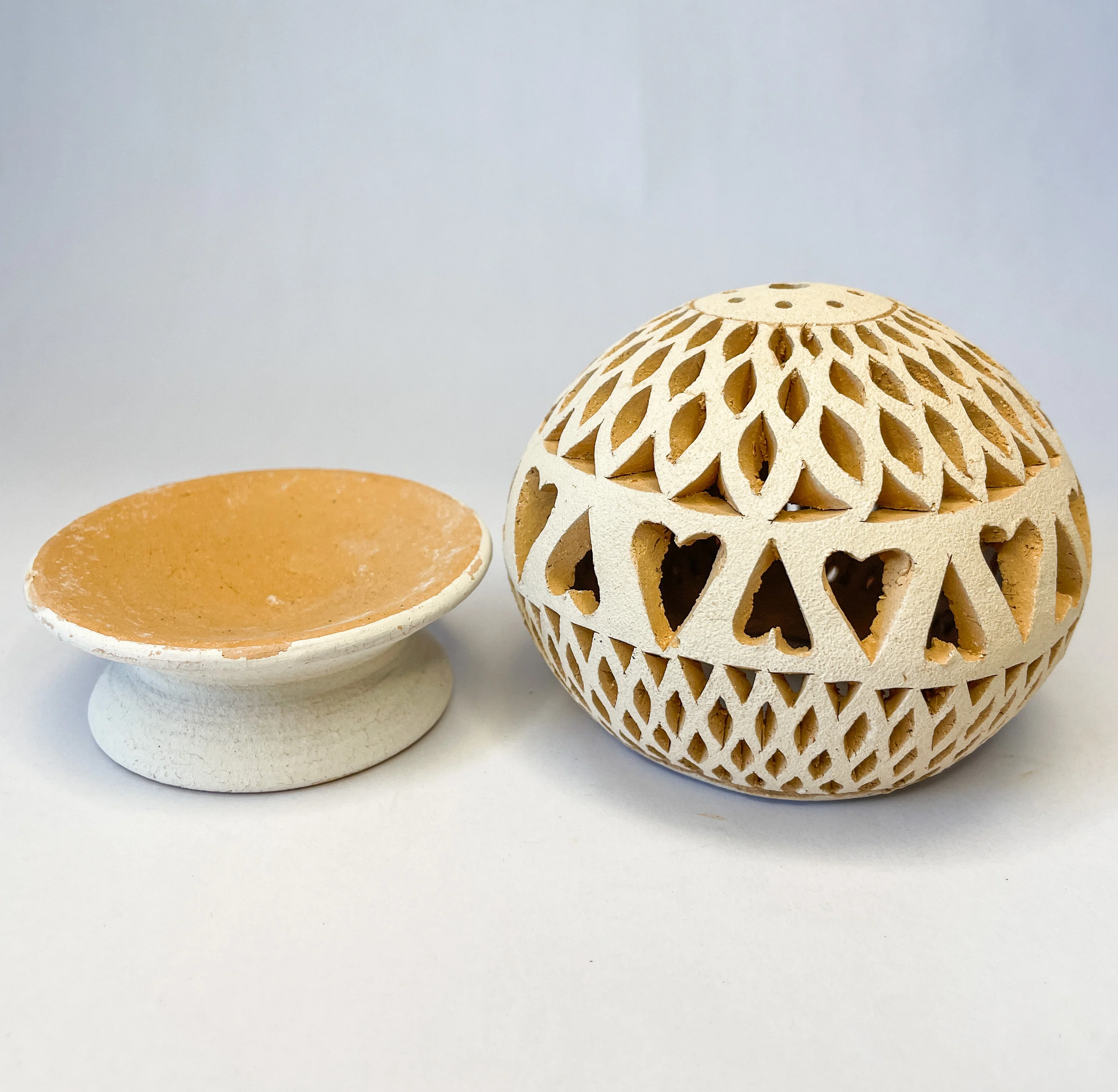 Oaxaca Clay Tea-light Candle Holder - Porta Velas De Barro - Image 3