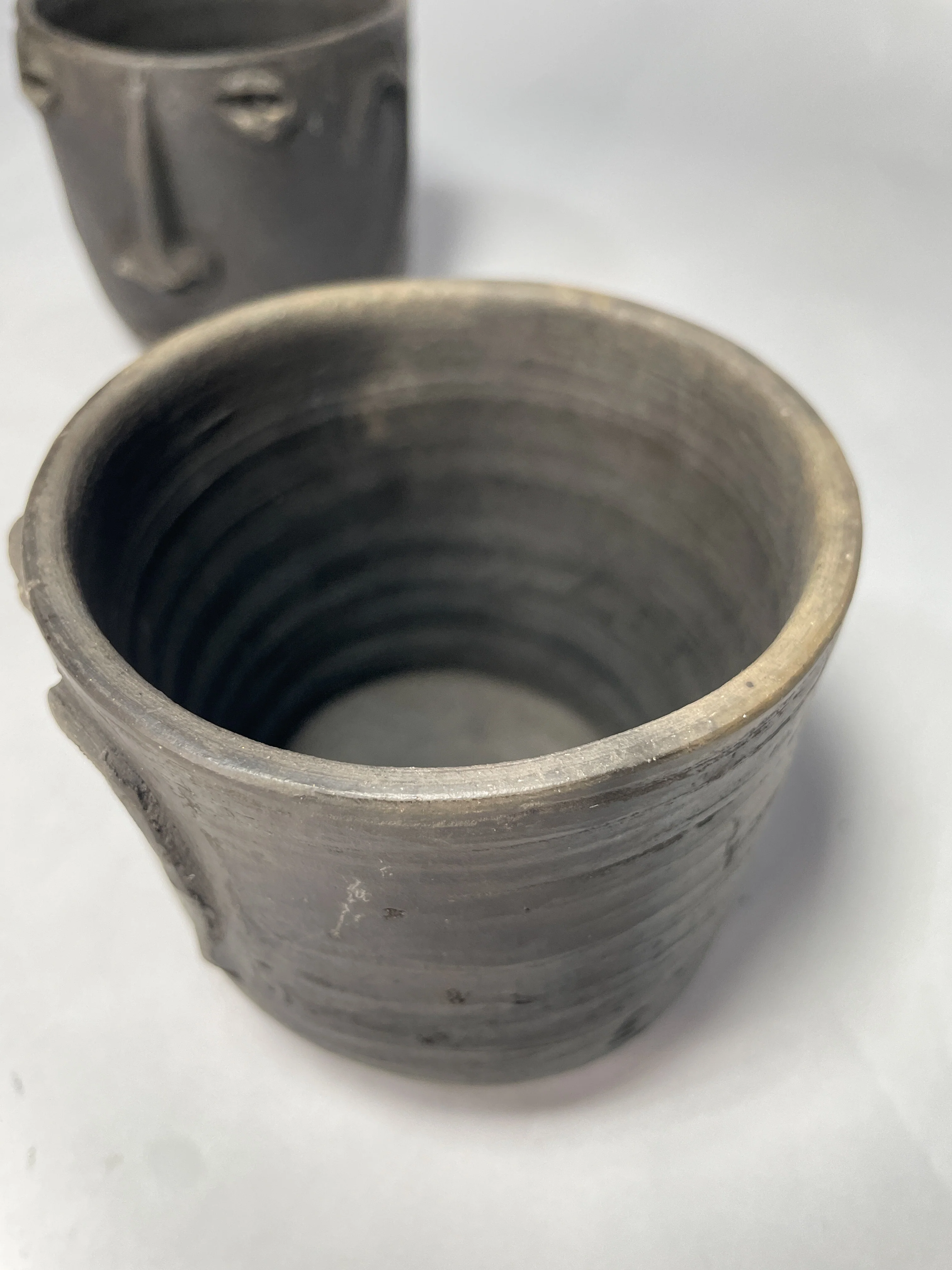 Oaxaca Face Tumblers Set of 2 Vasos de Cara Mexican Cups Oaxaca Clay Pottery - Image 4