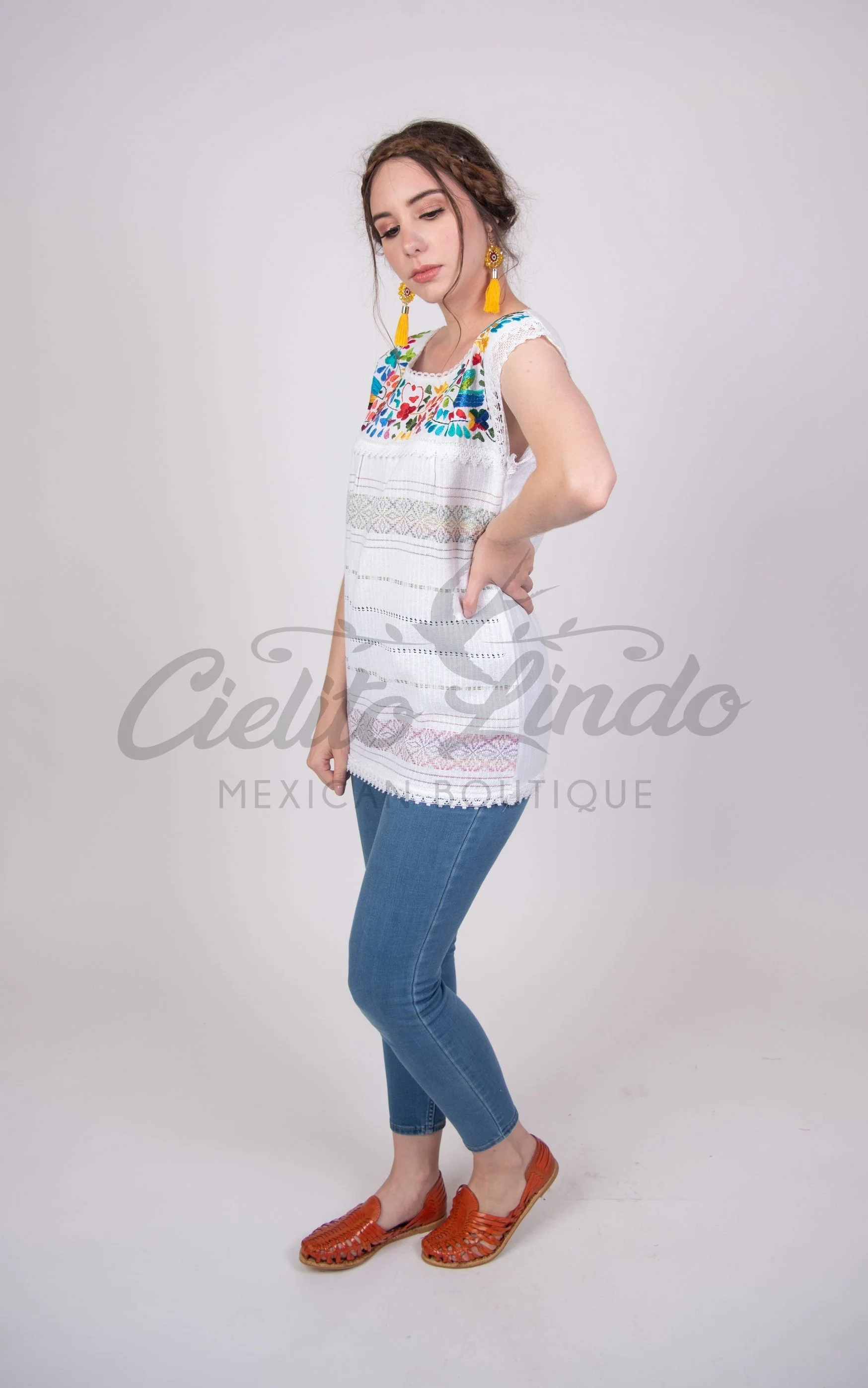 Oaxaca Paloma White Blouse - Blusa Blanca Oaxaca - Image 19