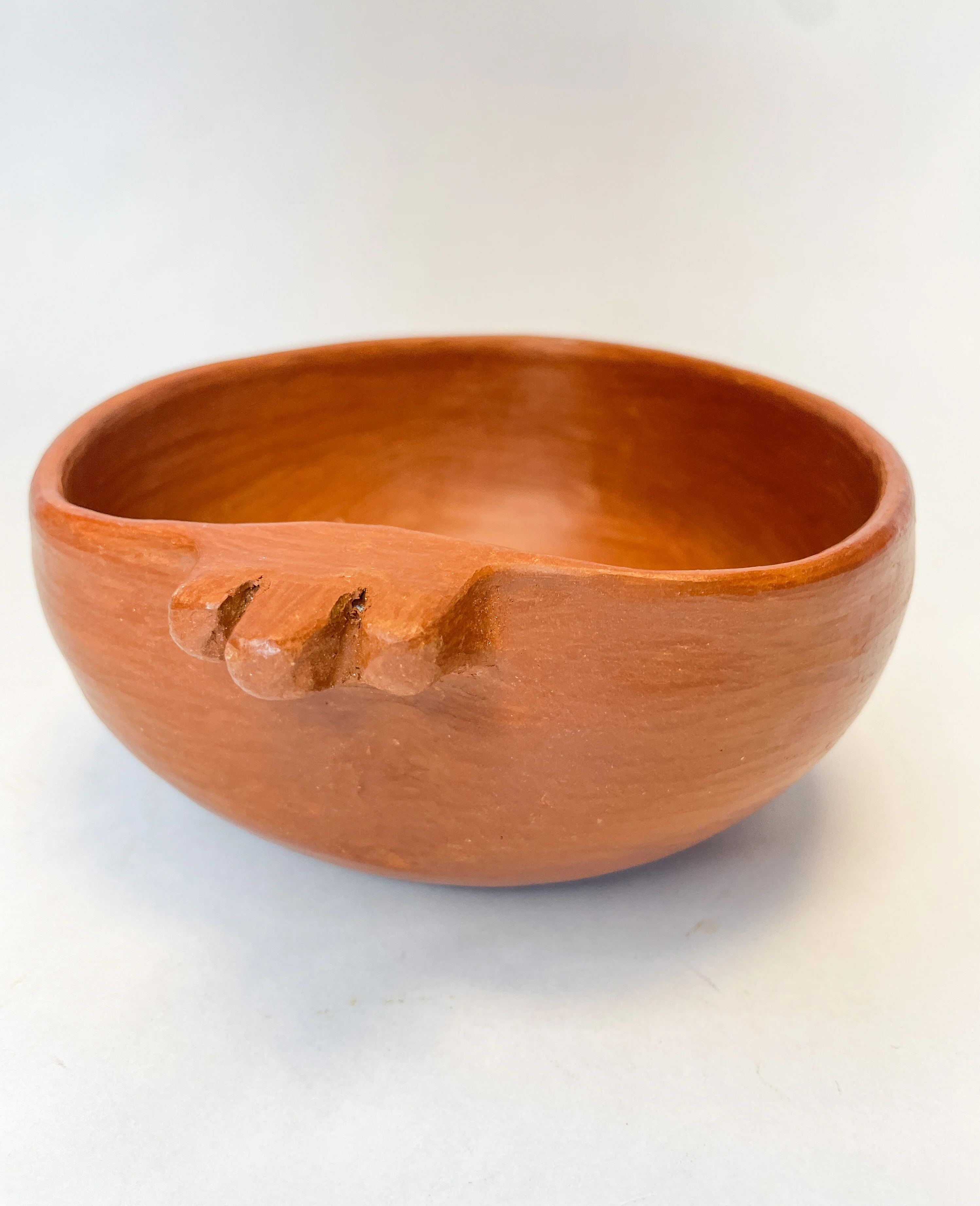 Oaxaca Red Clay Heart Bowl Tazon Corazon Salsa - Image 3