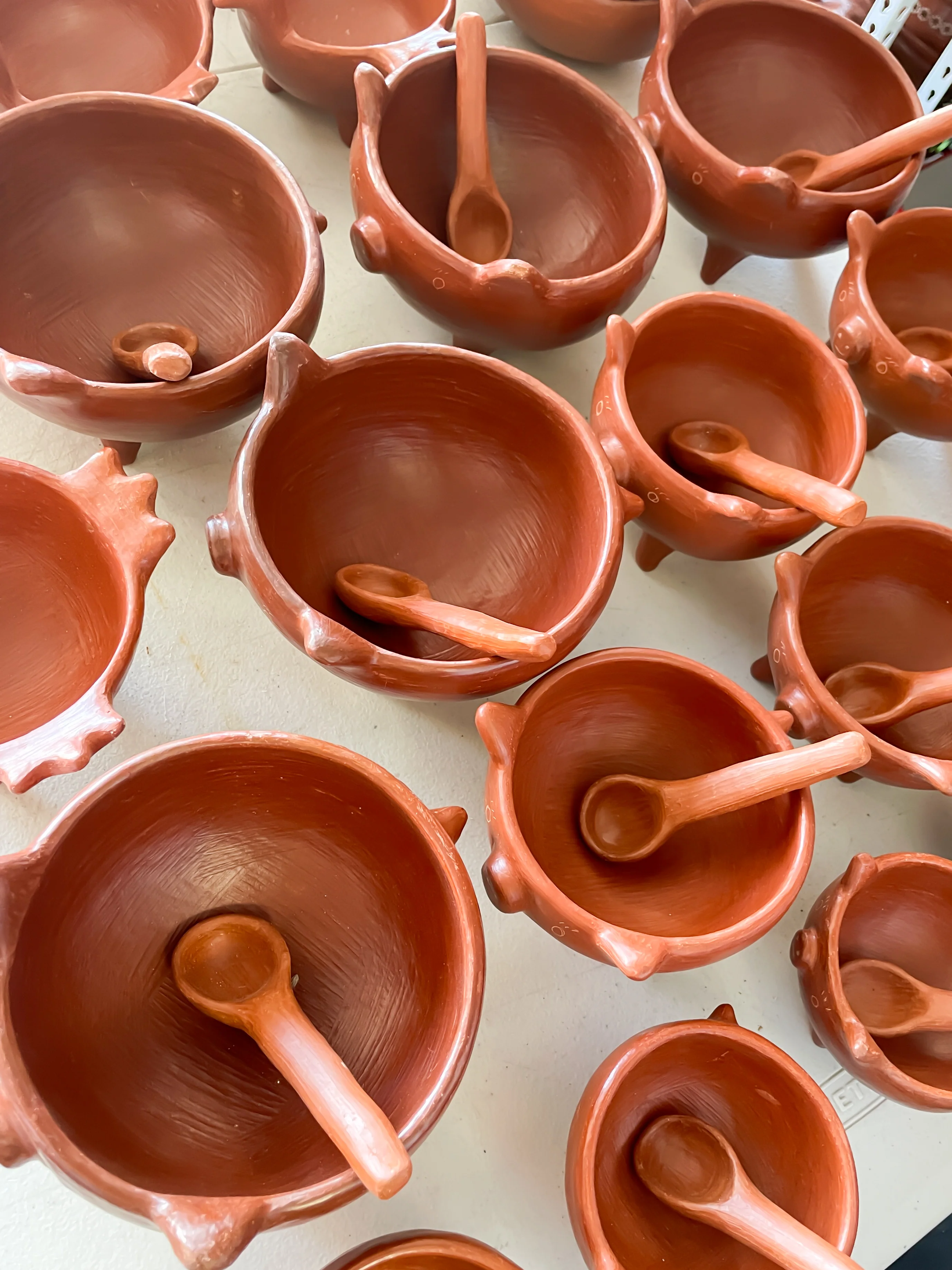 Oaxaca Red Clay Piggy Bowl - Salsero Marranito Barro Rojo - Image 3