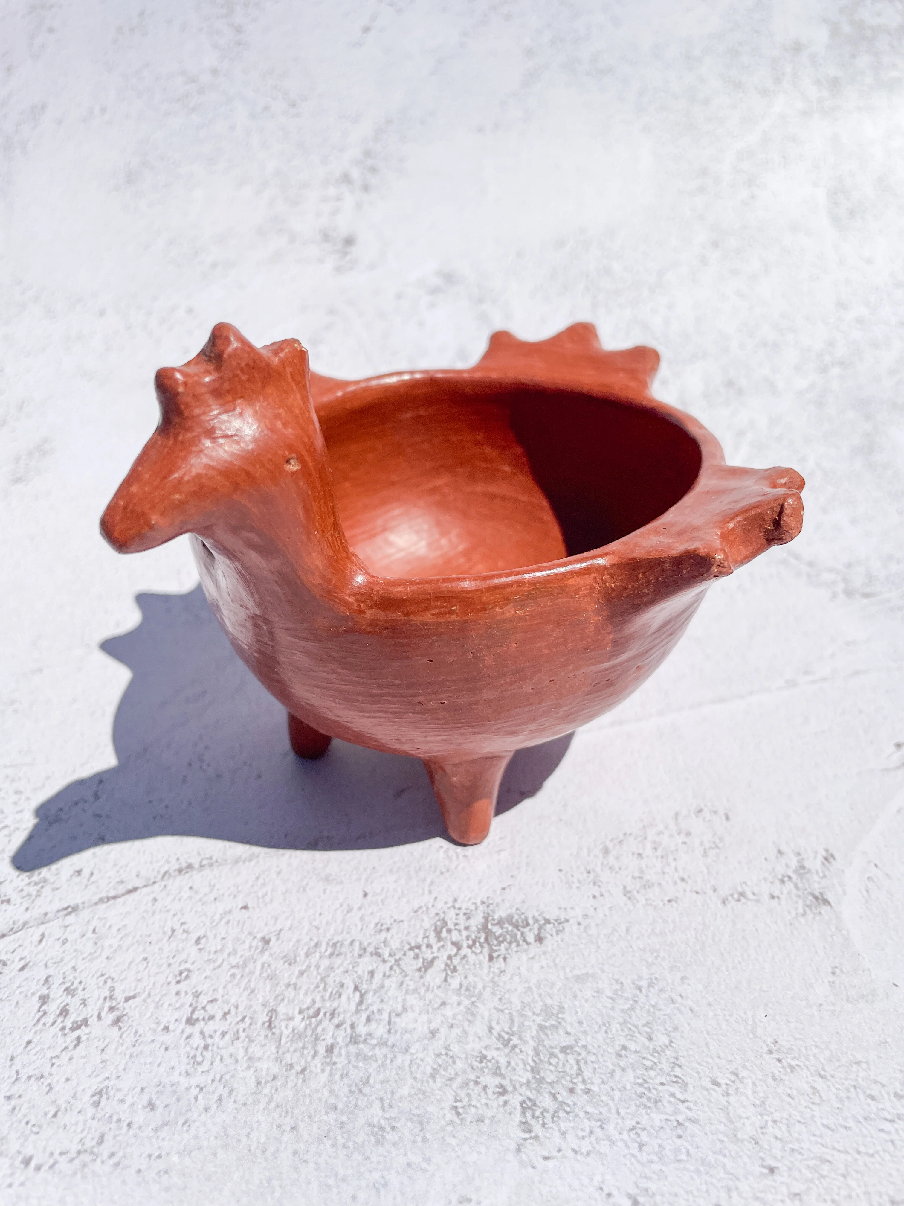 Oaxaca Red Clay Pottery Oaxaca Pottery Duck Bowl Handmade Red Pottery Salsera de Pato - Image 3