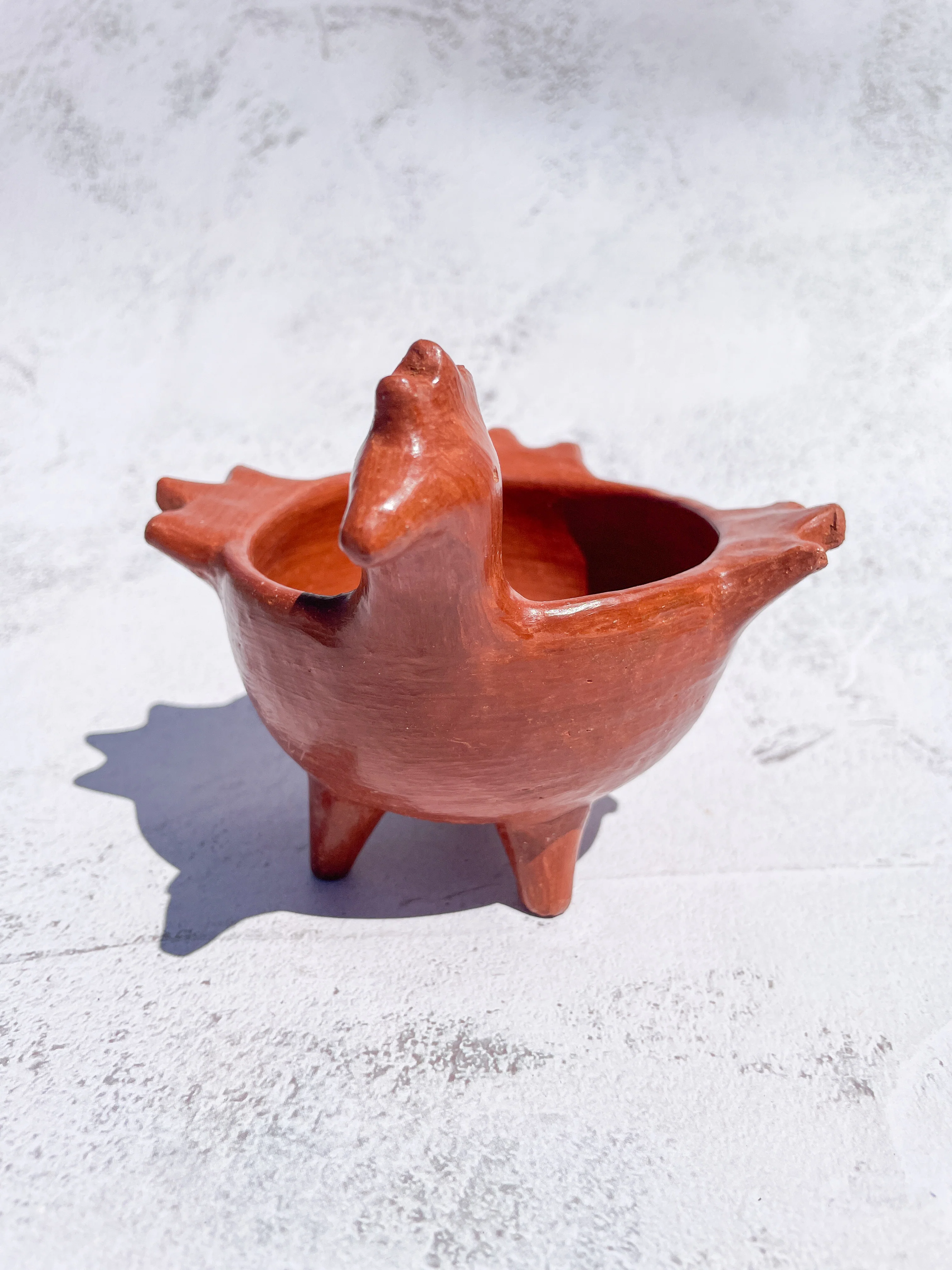 Oaxaca Red Clay Pottery Oaxaca Pottery Duck Bowl Handmade Red Pottery Salsera de Pato - Image 4