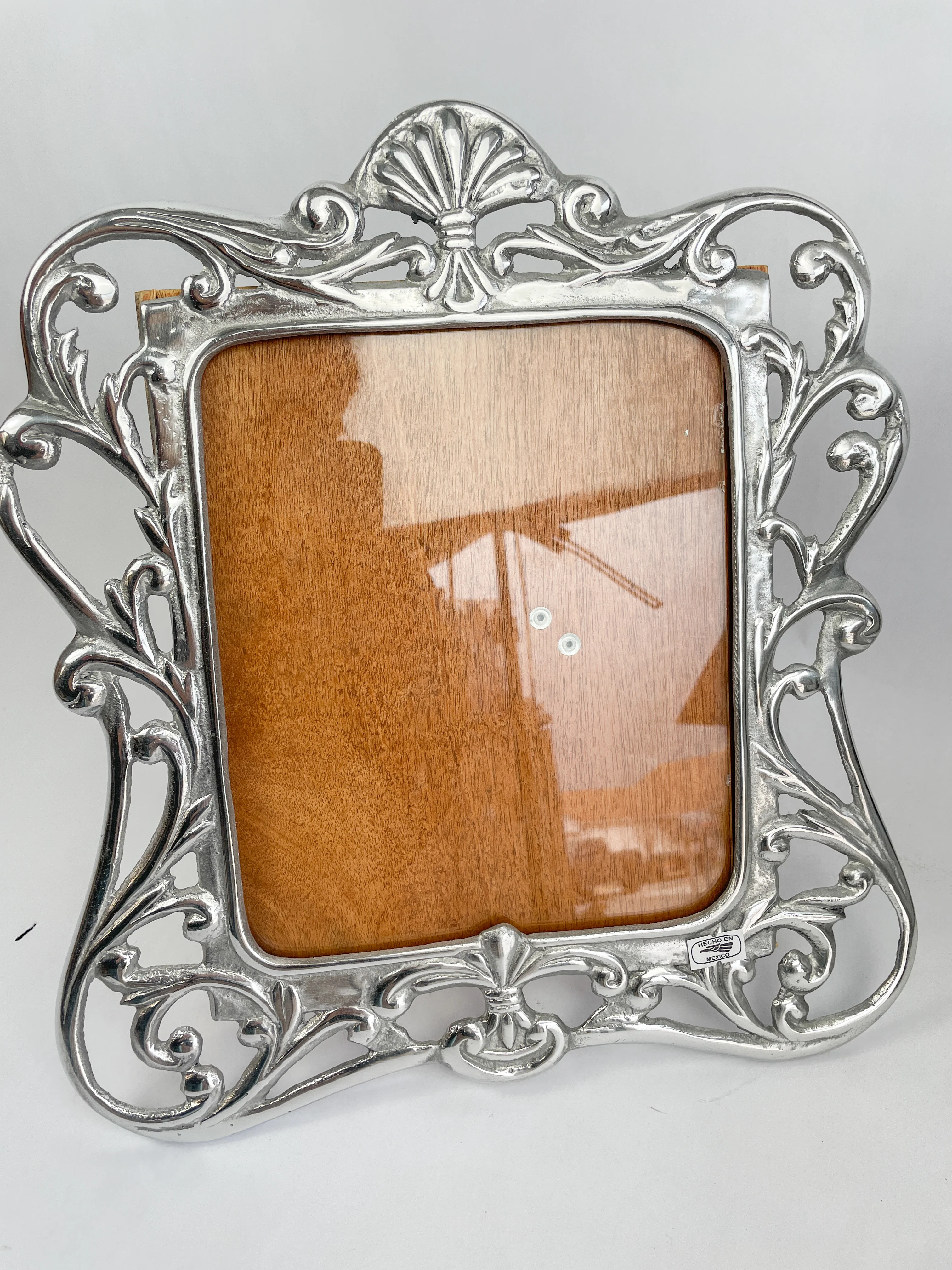Pewter Picture Frame Large Picture Frame Hacienda Style Picture Frame Portaretratos - Image 4