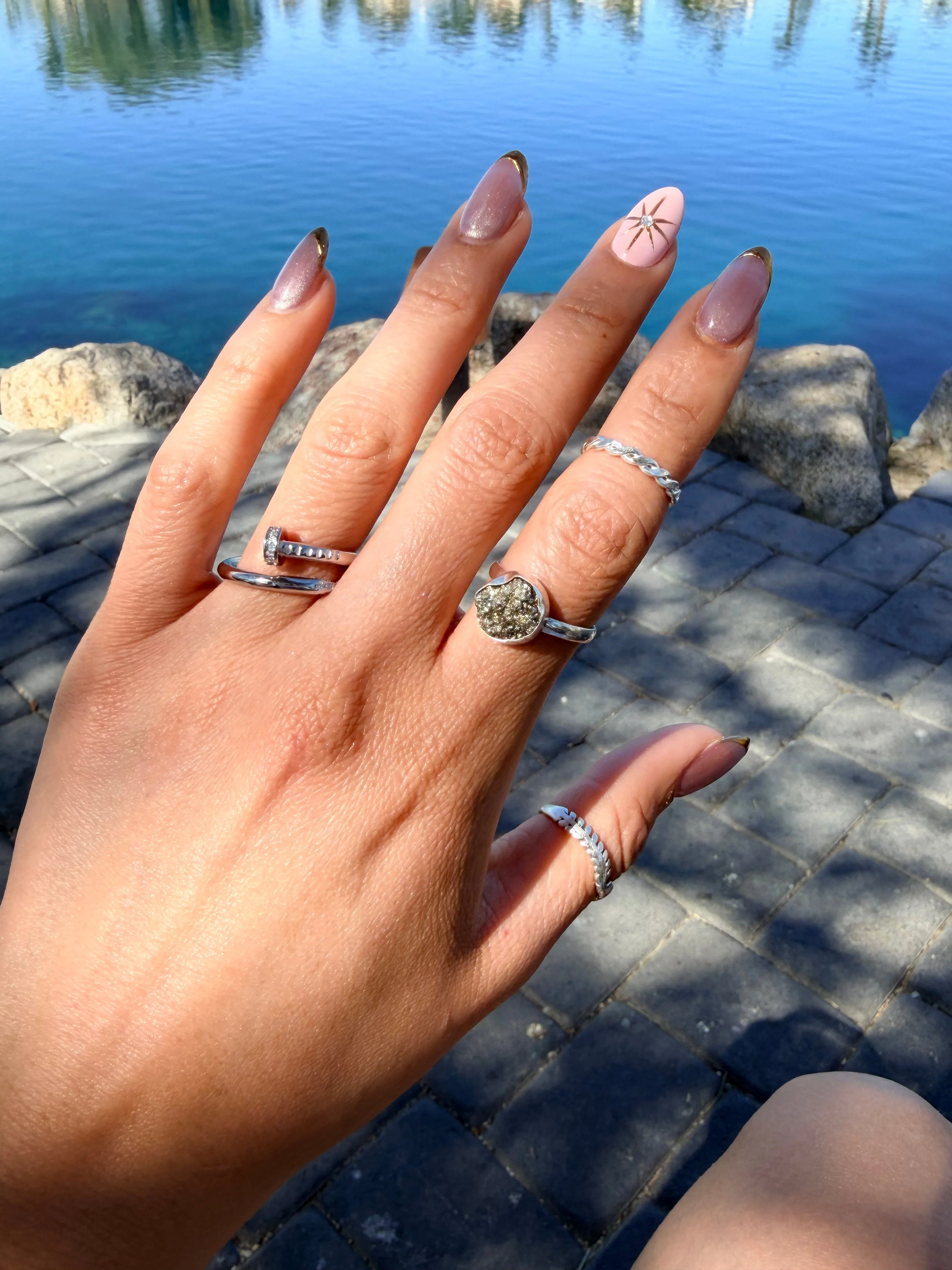 Sterling Silver 925 Stack Rings Bundle 3pc Set - Set Anillos 3 Piezas - Image 3