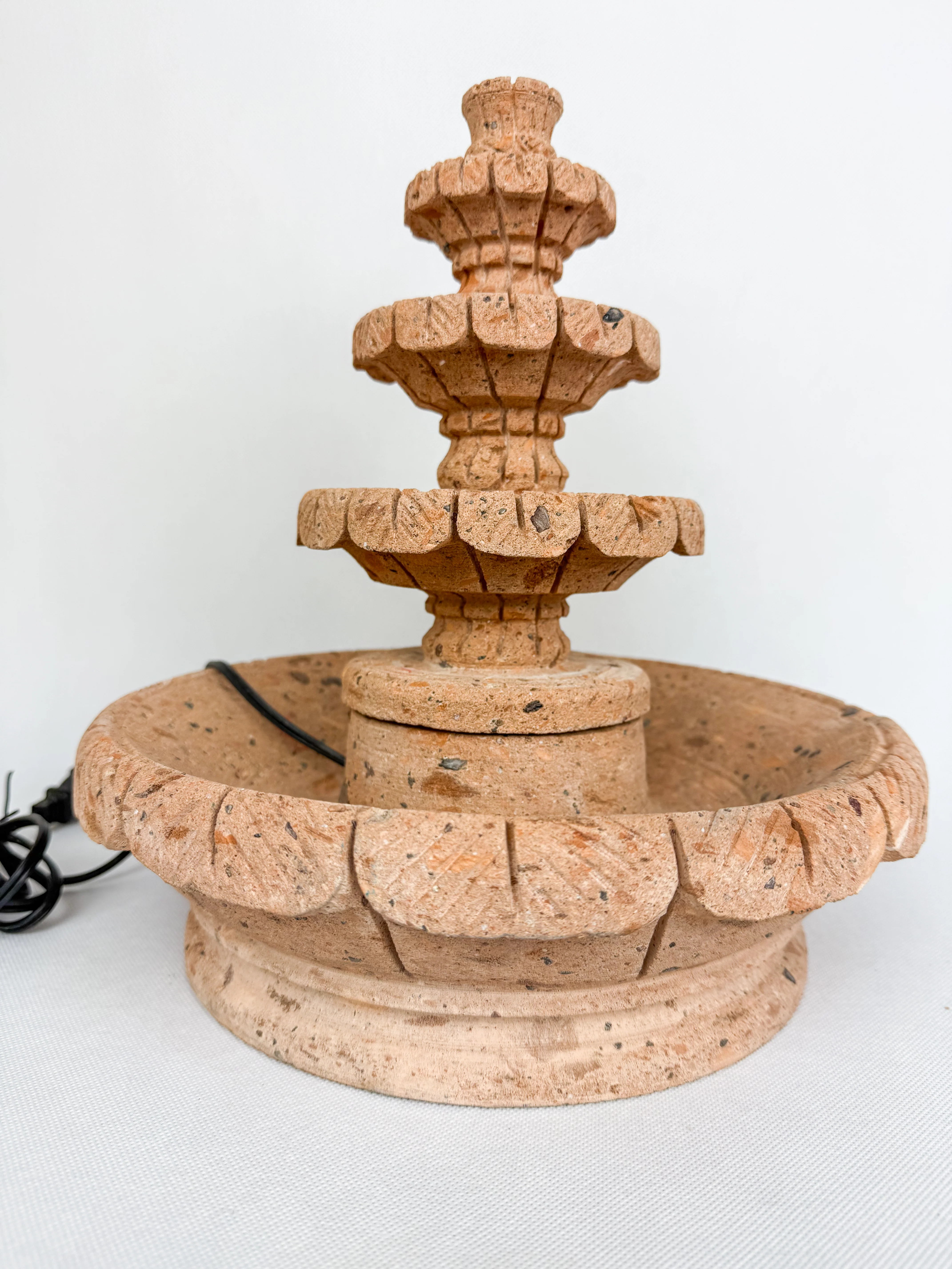 Sandstone 3 Tier Fountain 12" - Fuente Cantera 12" - Image 3