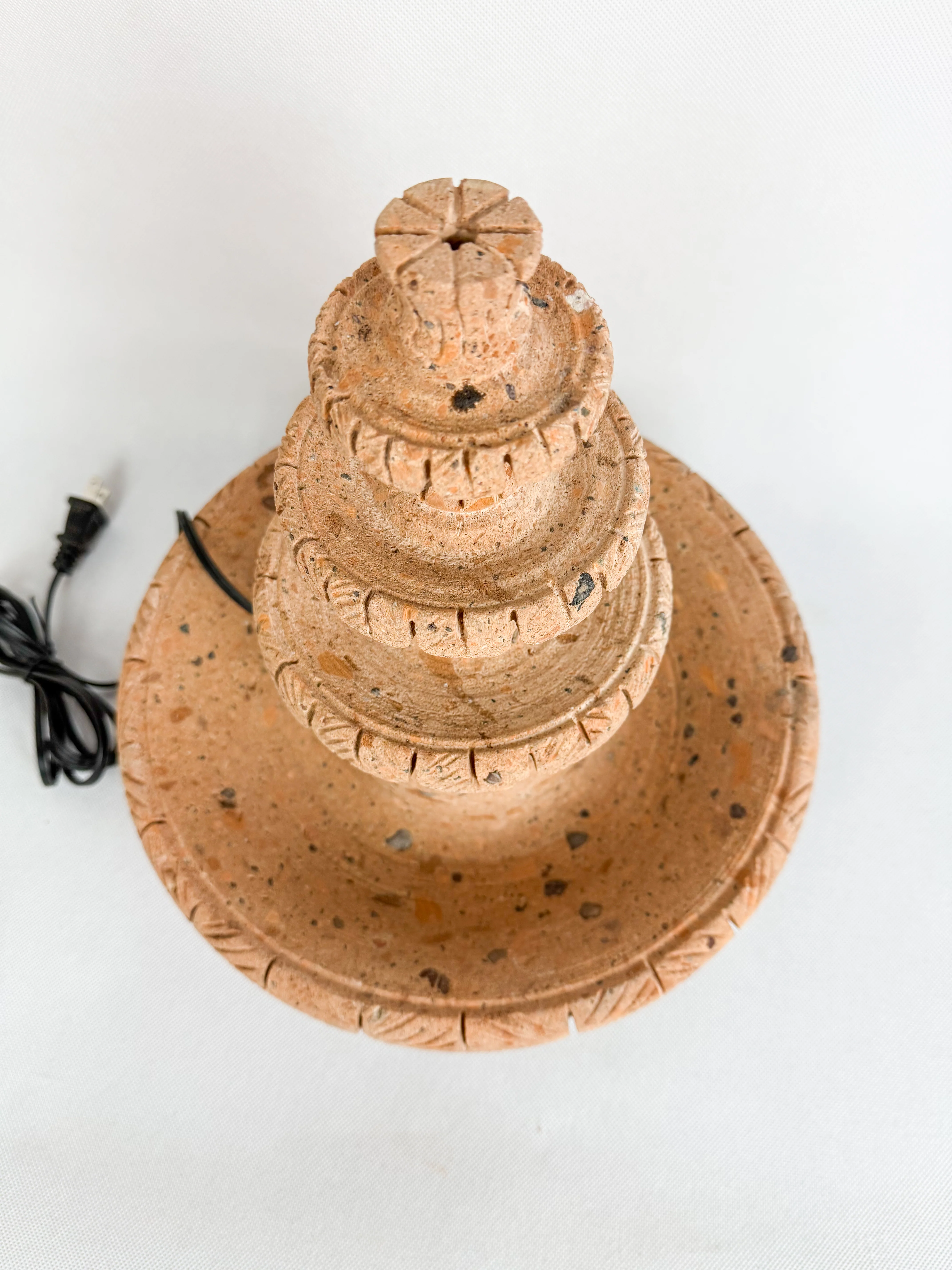 Sandstone 3 Tier Fountain 12" - Fuente Cantera 12" - Image 4
