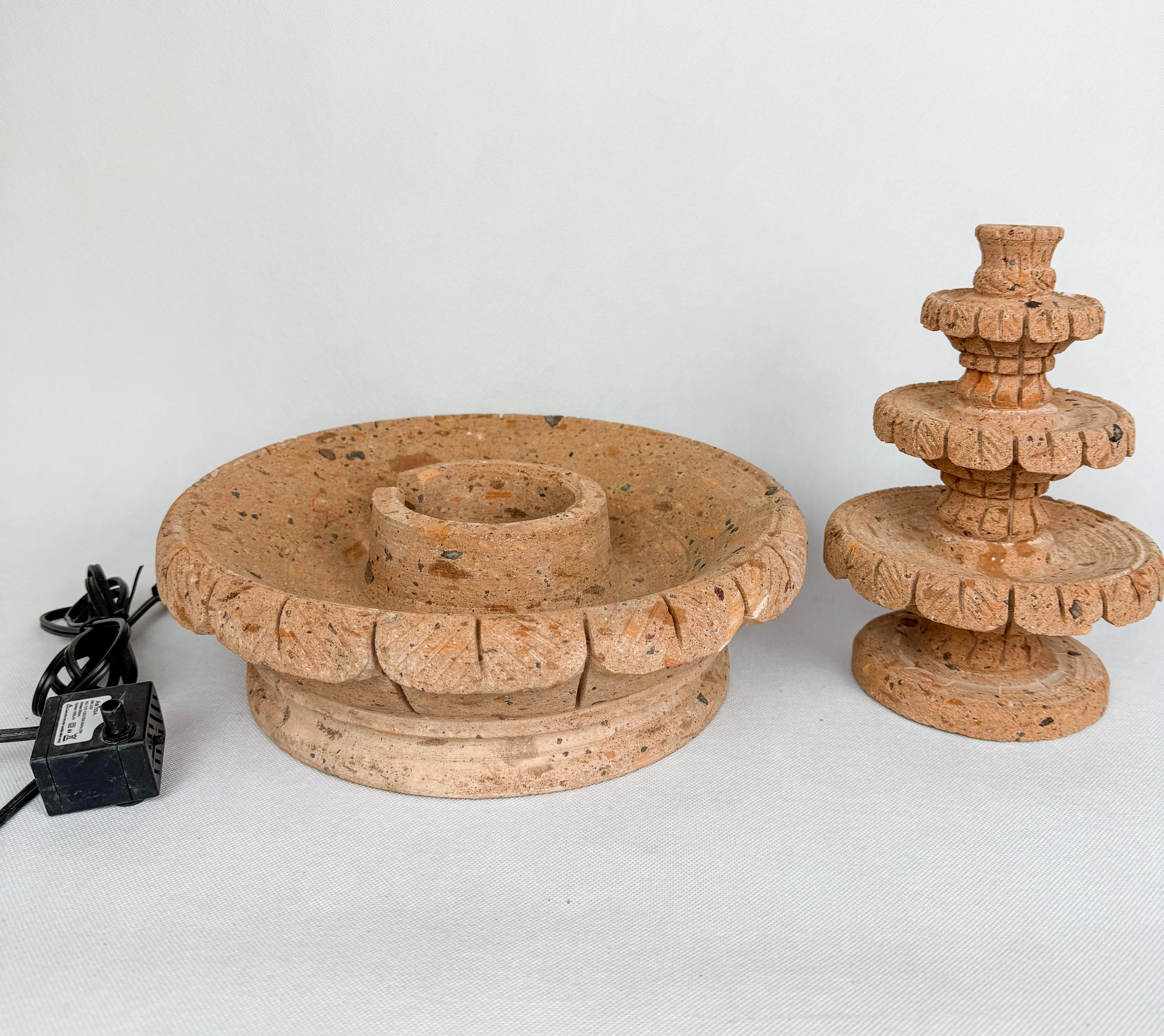 Sandstone 3 Tier Fountain 12" - Fuente Cantera 12" - Image 5