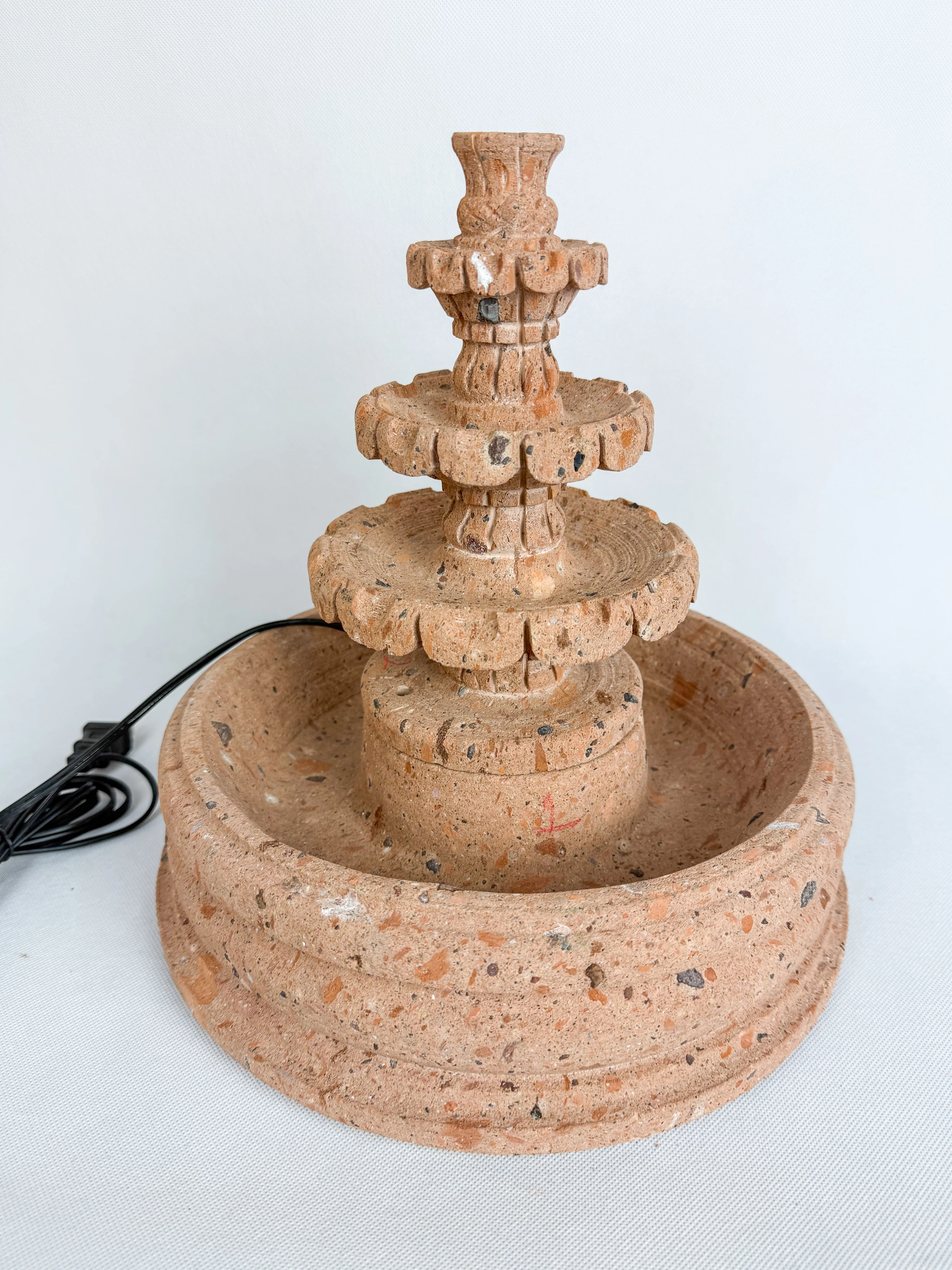 Sandstone 3 Tier Fountain 12" - Fuente Cantera 12" - Image 7