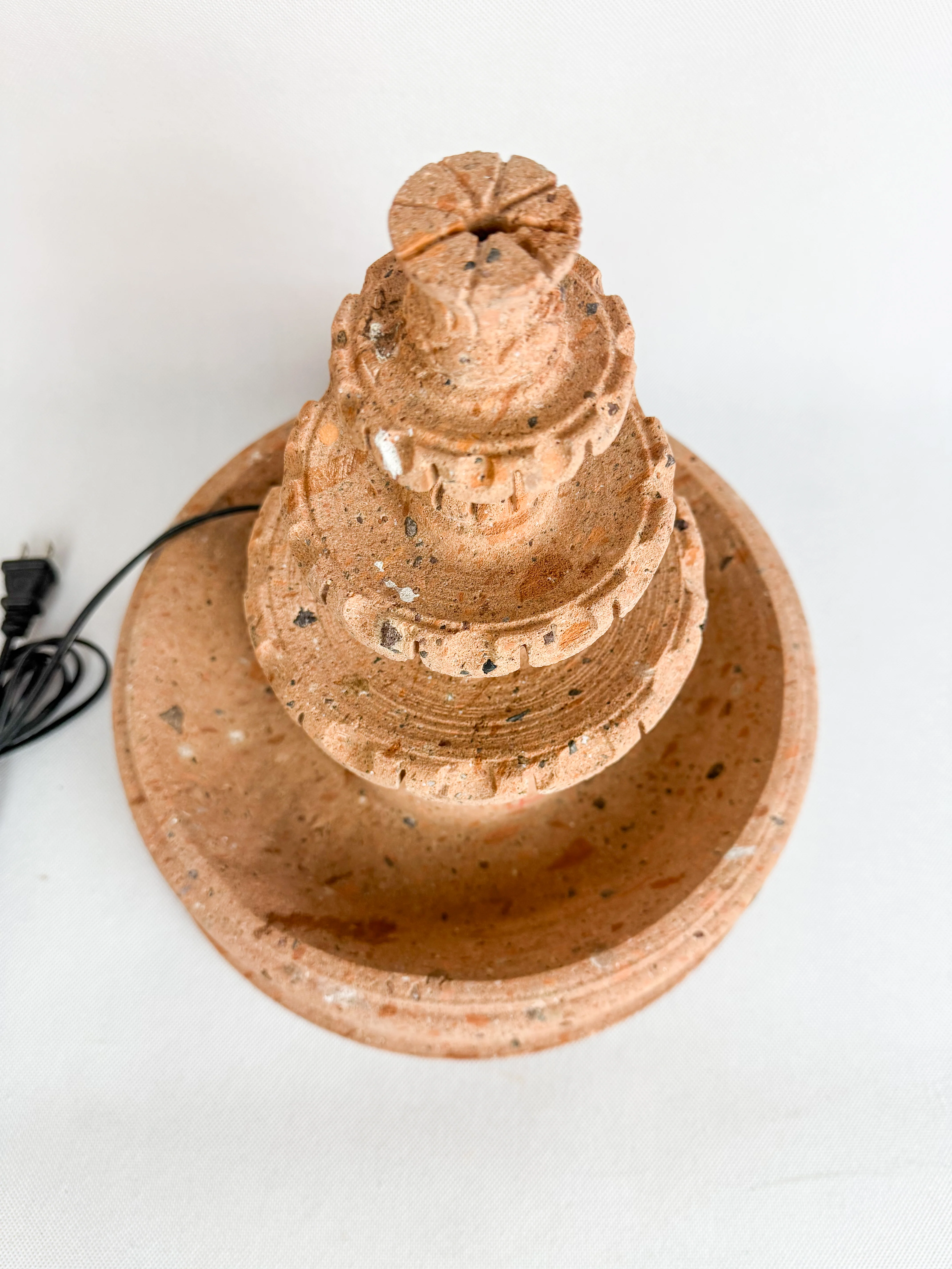 Sandstone 3 Tier Fountain 12" - Fuente Cantera 12" - Image 8