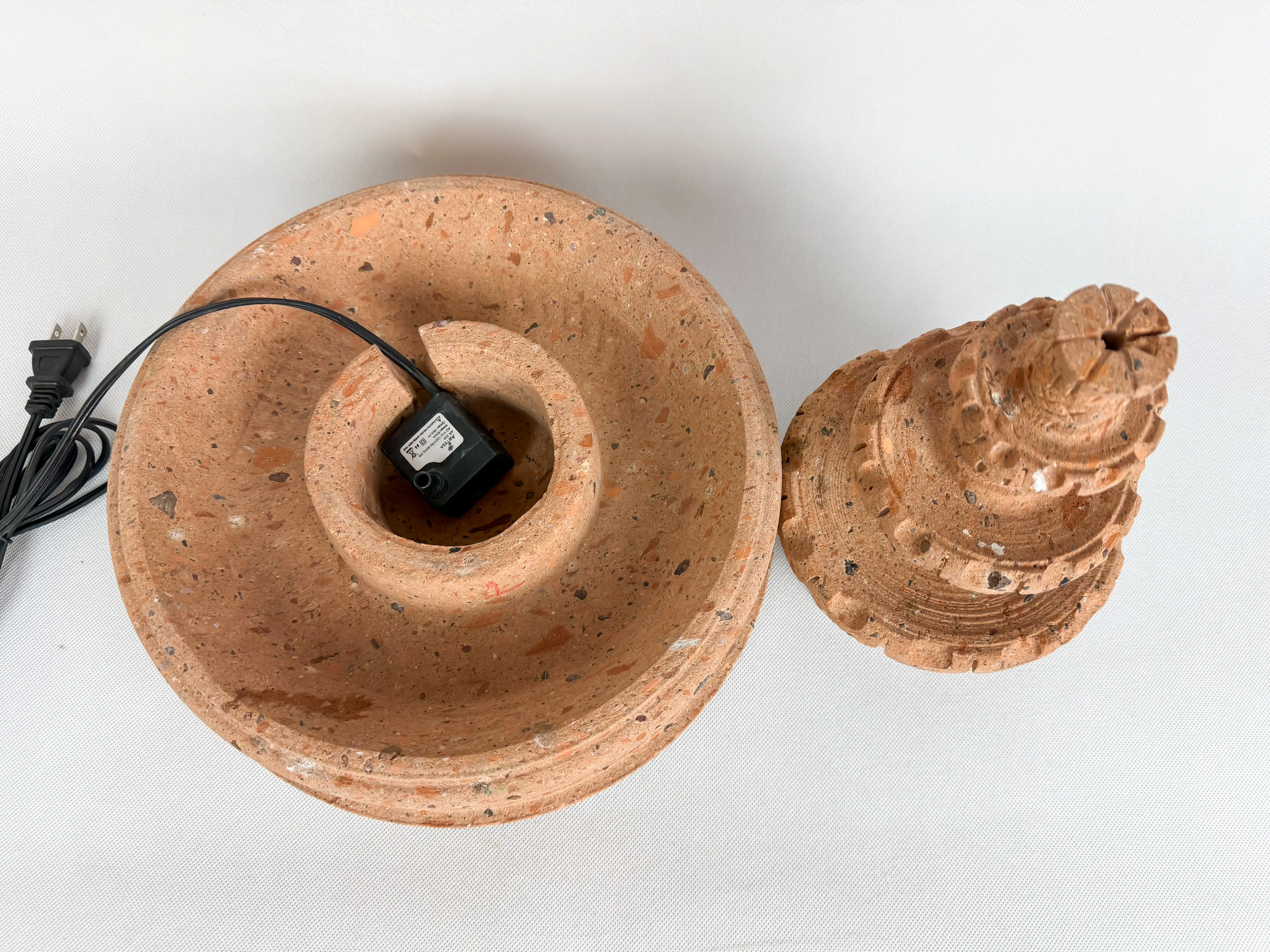 Sandstone 3 Tier Fountain 12" - Fuente Cantera 12" - Image 9