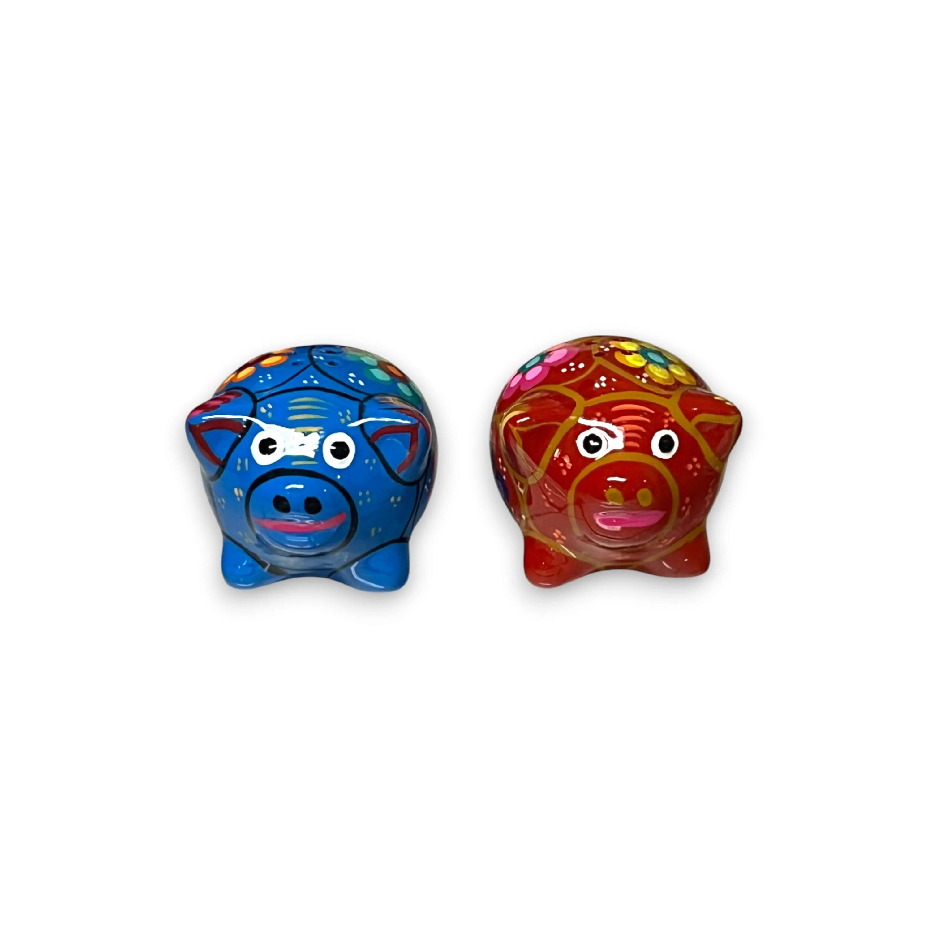 Set of 2 Pig Salt and Pepper Shakers | Hand-Painted Mexican Pottery - Image 5