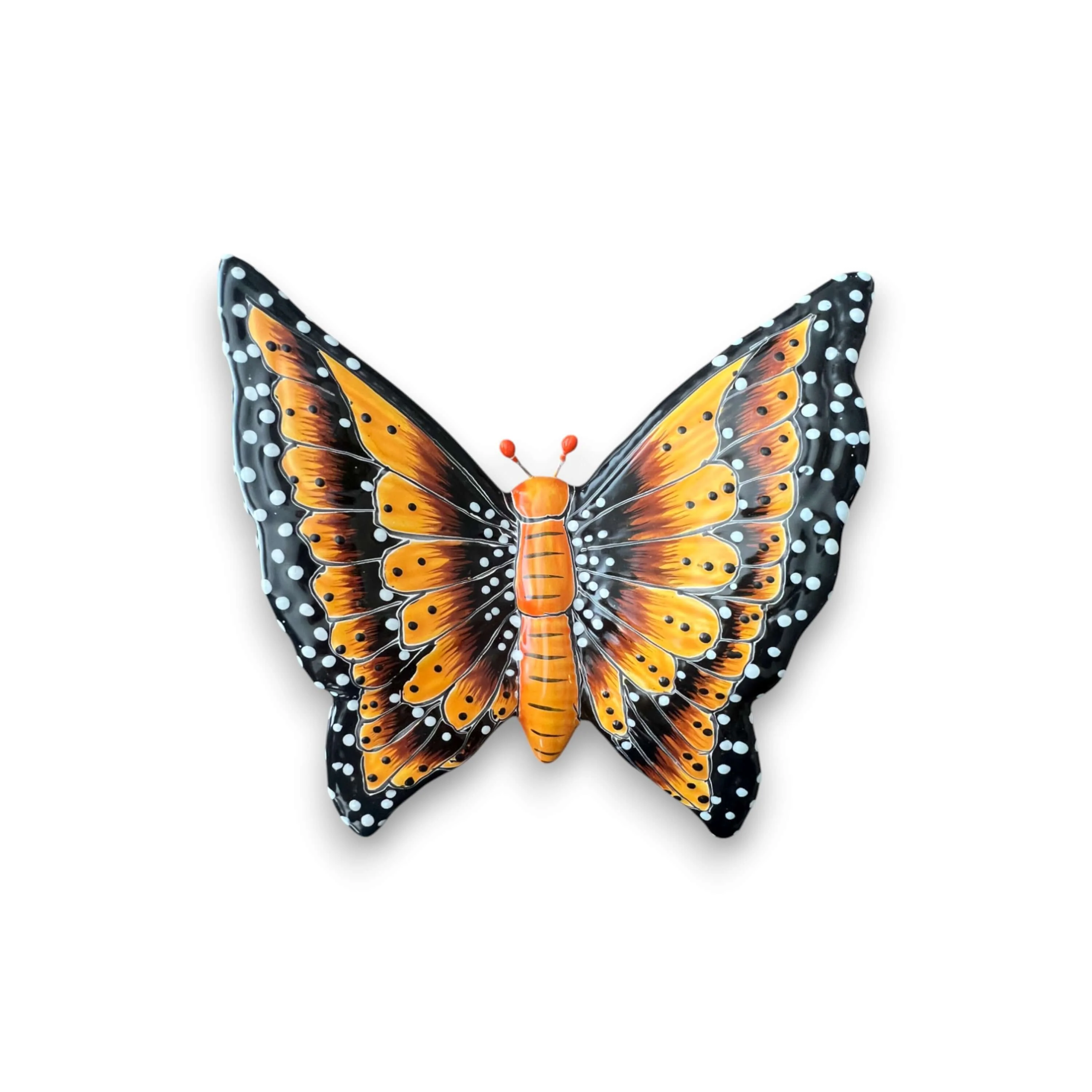 Set of 3 Talavera Butterfly Wall Hangings | Handmade Ceramic Decor - Image 5