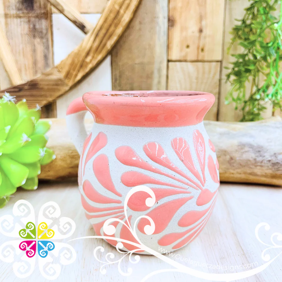 Set of Pink Espiga Clay Mugs - Set Taza Barro - Image 3